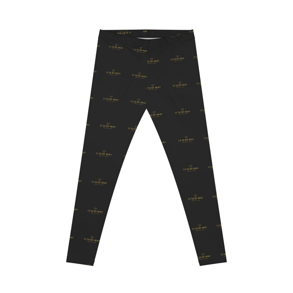 Luxury Boo Black & Gold Leggings | Own Every Moment
