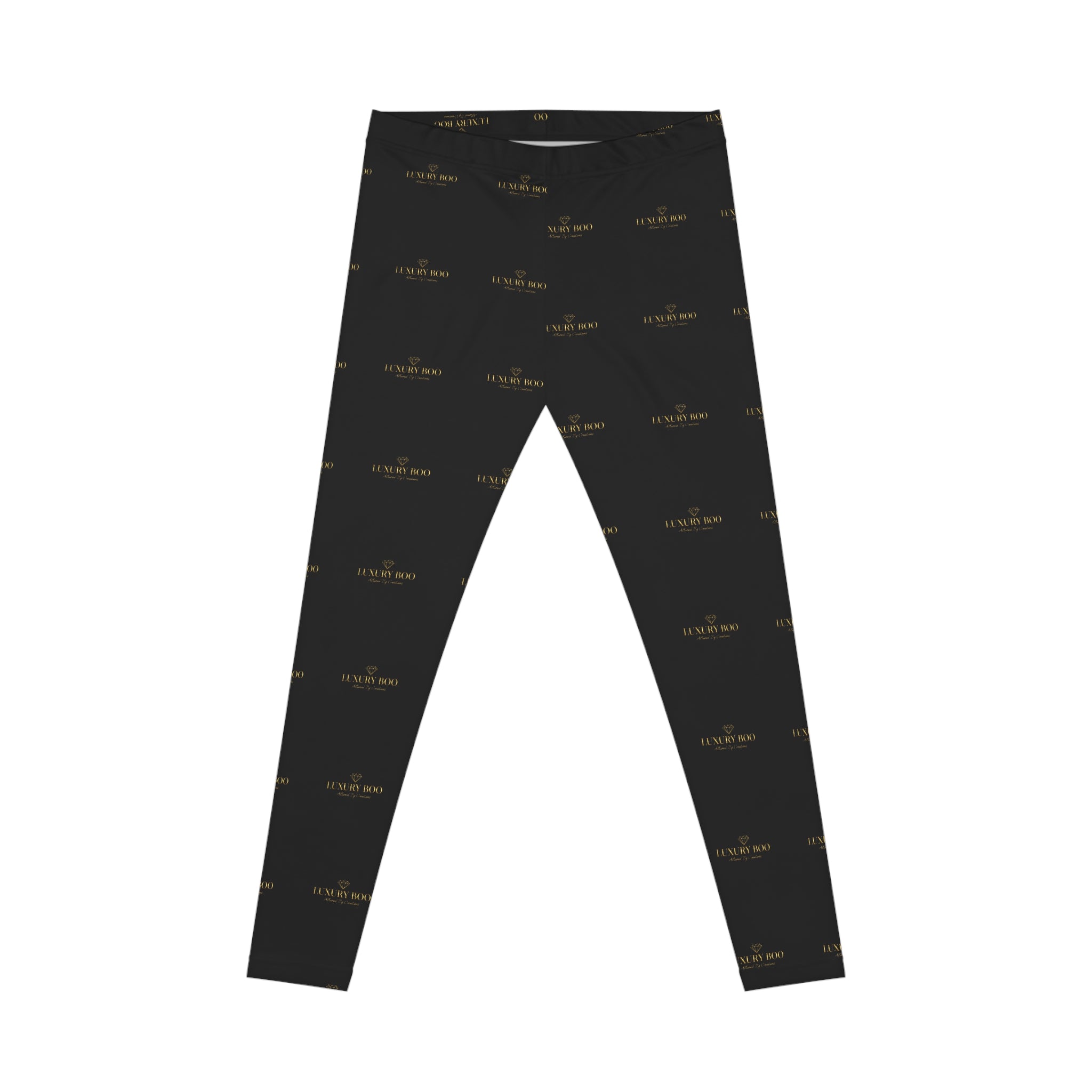 Luxury Boo Black & Gold Leggings | Own Every Moment
