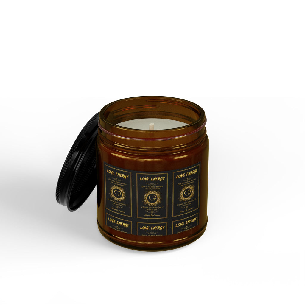 Love Energy Prayer Candle 9oz - Soy Wax Amber Jar | Allured By Creations