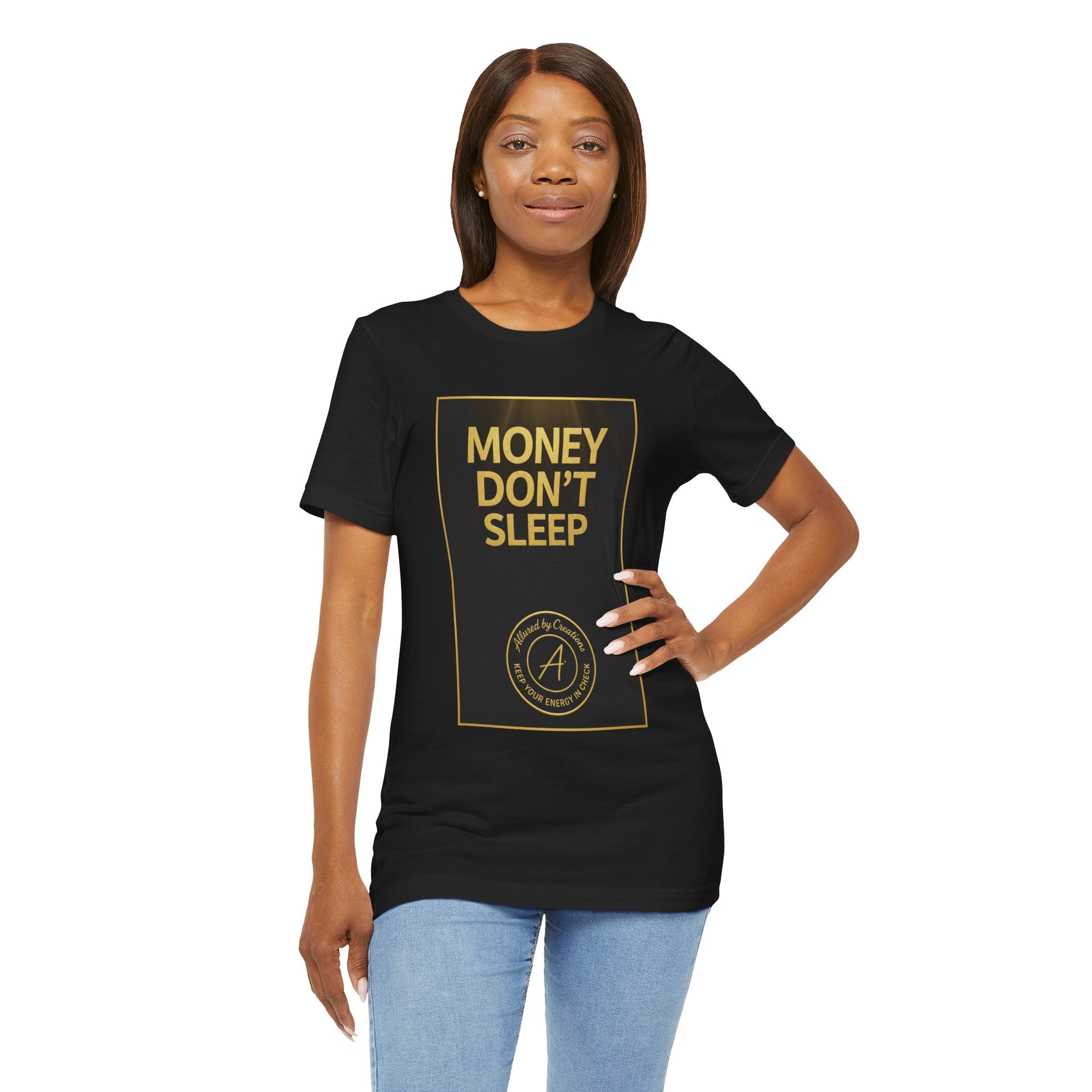 Money Don't Sleep T-Shirt - Motivational Hustle Tee | Allured By Creations
