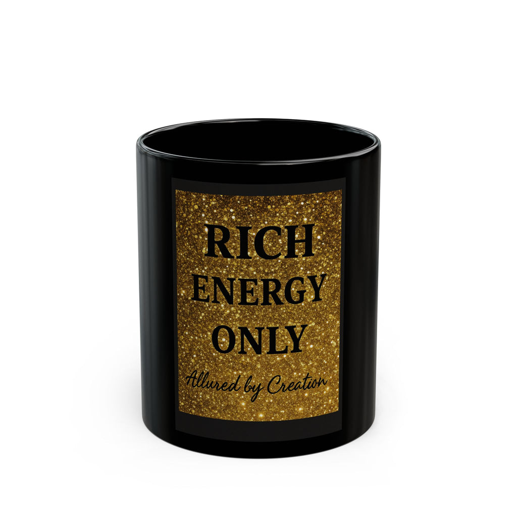 Empowered Energy Luxury Mug - Gold Glitter Affirmation Coffee Cup | Allured By Creations