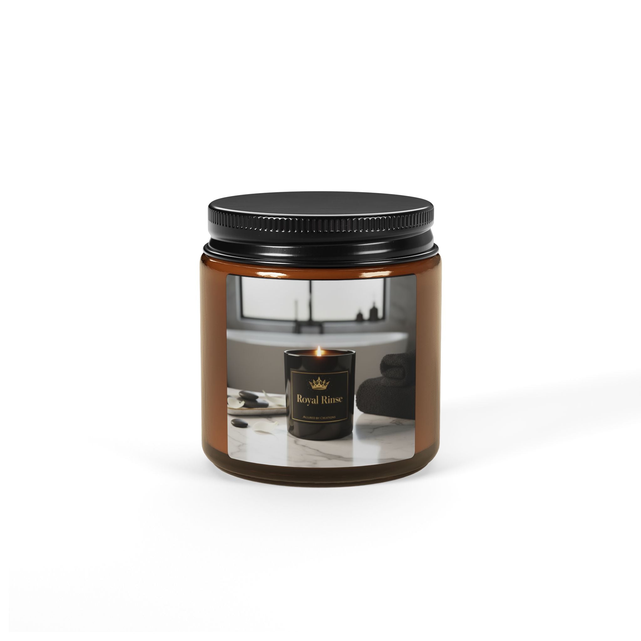 Amber Jar Soy Candle — Transform Your Space Into a Sanctuary of Serenity