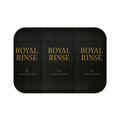 Royal Rinse 24K Gold Luxury Bathroom Rug Set - Black & Gold Bath Mat | Allured By Creations