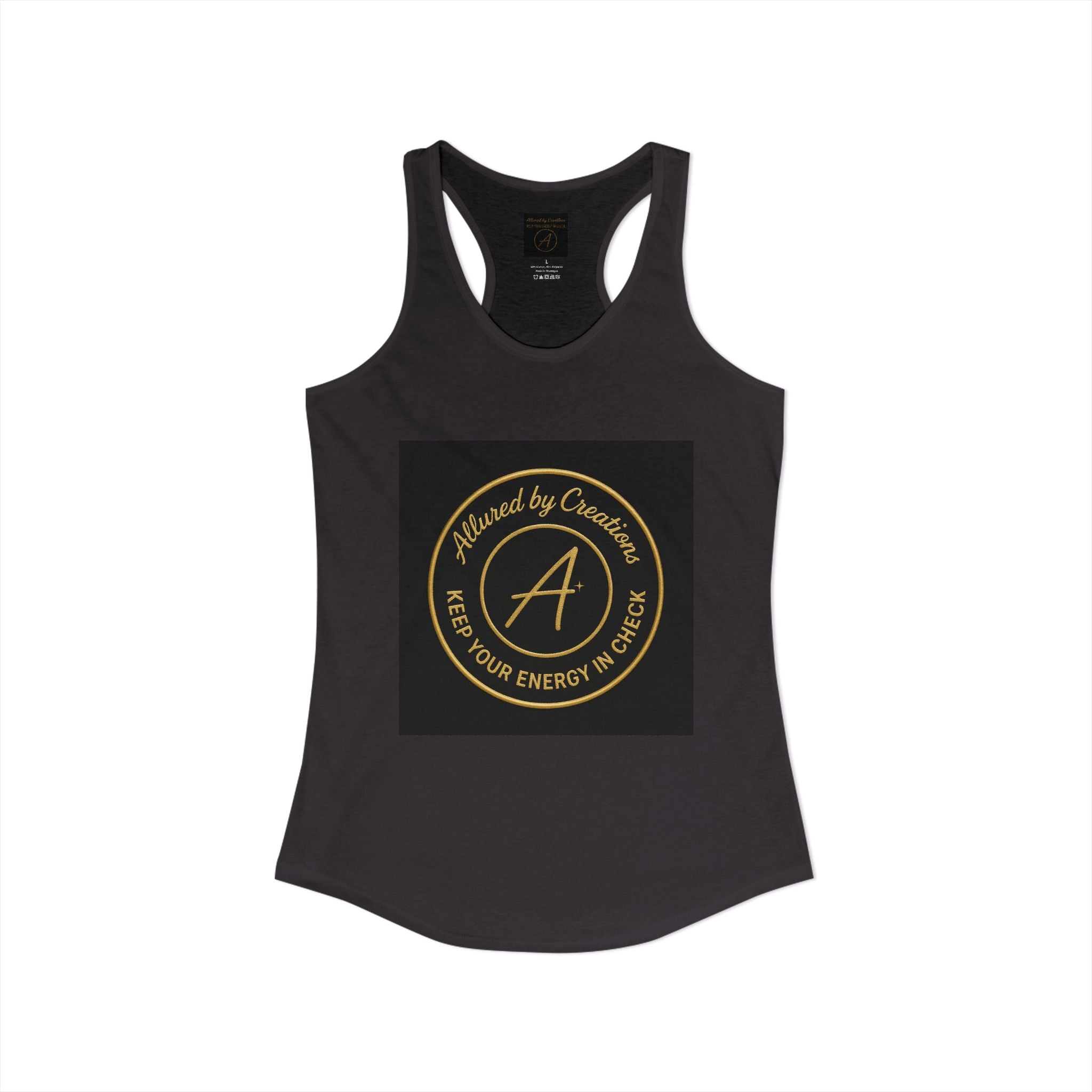 Keep Your Energy in Check Racerback Tank - Spiritual Apparel | Allured By Creations