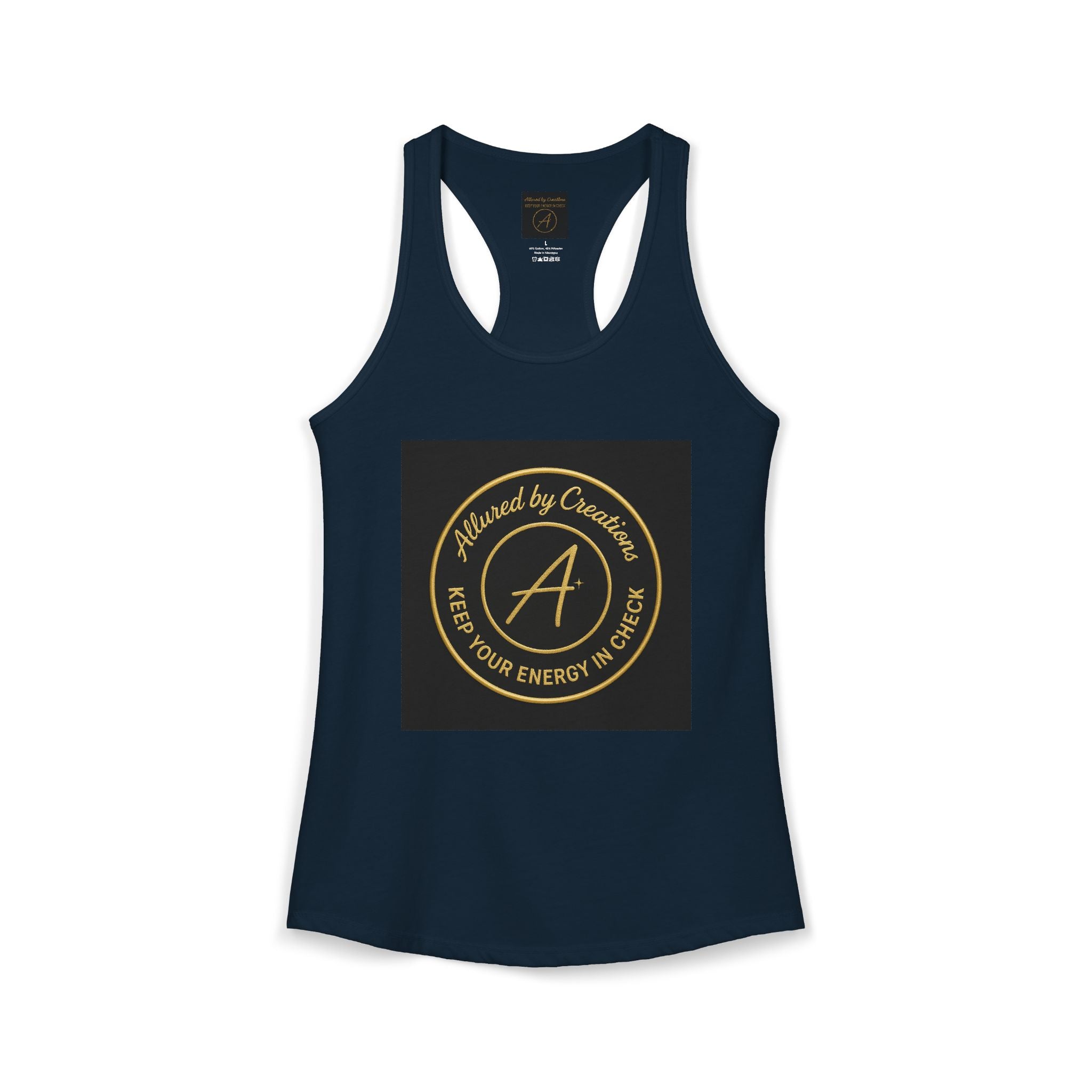 Keep Your Energy in Check Racerback Tank - Spiritual Apparel | Allured By Creations