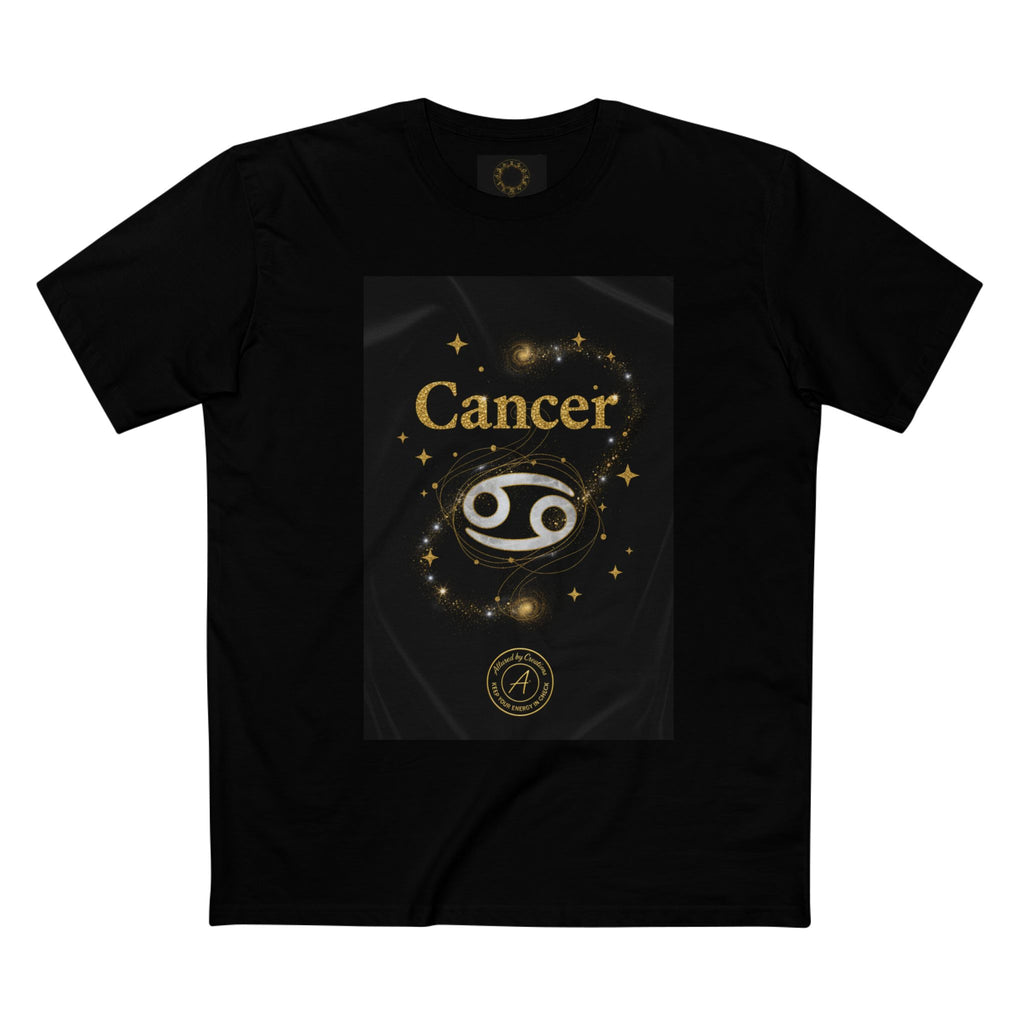 Cancer Zodiac T-Shirt - Moonstone Birthstone - Celestial Divine Alignment
