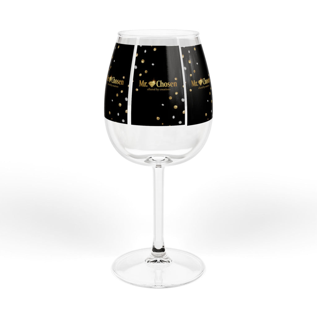 Mr Chosen — Luxury Gold & Diamond 12oz Wine Glass | Spiritual Celebration Stemware | Allured by Creations