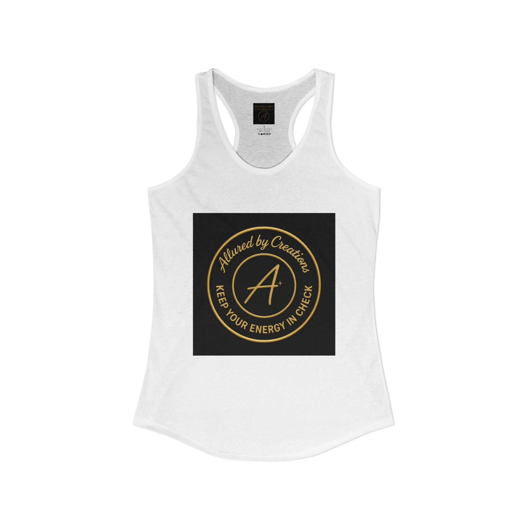 Keep Your Energy in Check Racerback Tank - Spiritual Apparel | Allured By Creations