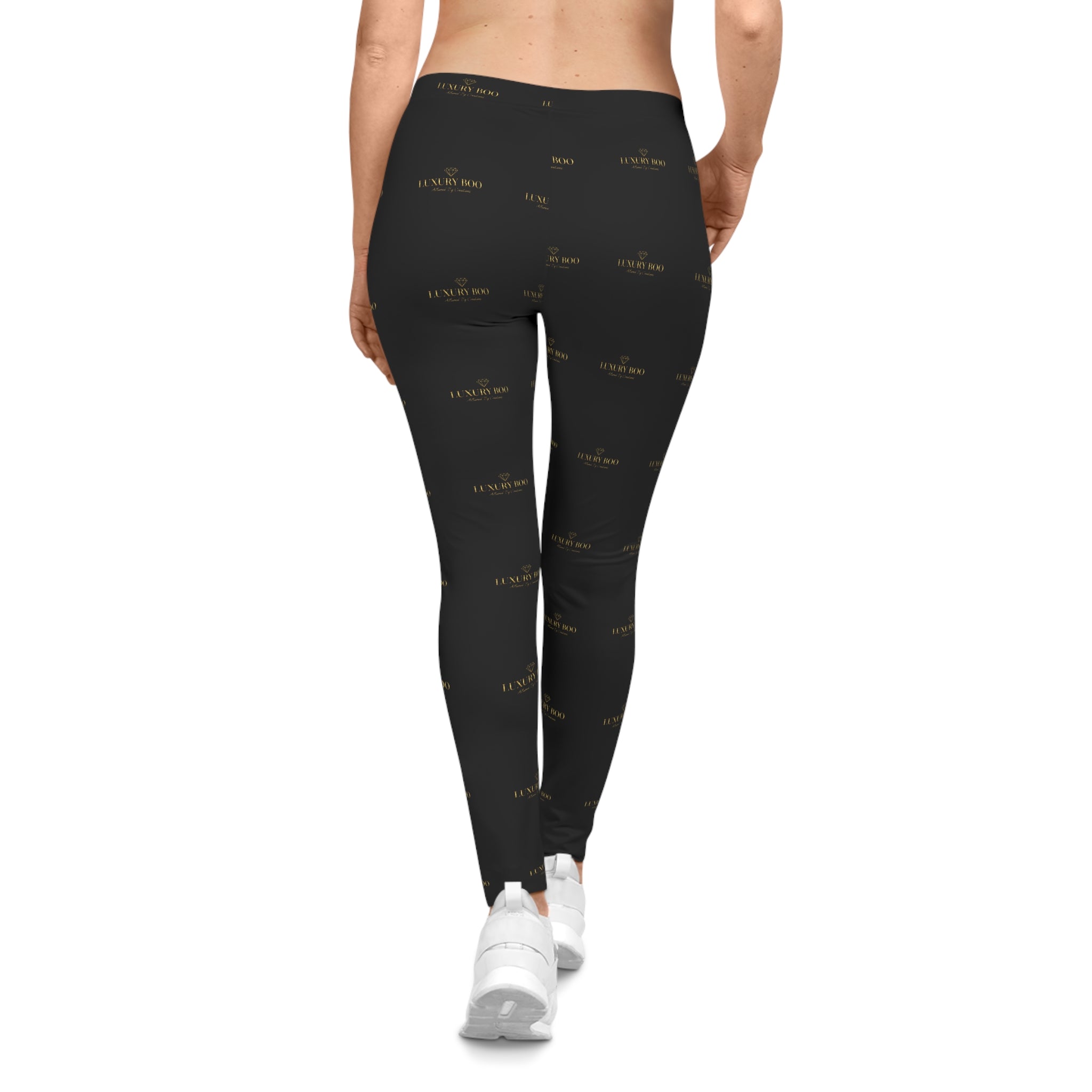 Luxury Boo Black & Gold Leggings | Own Every Moment