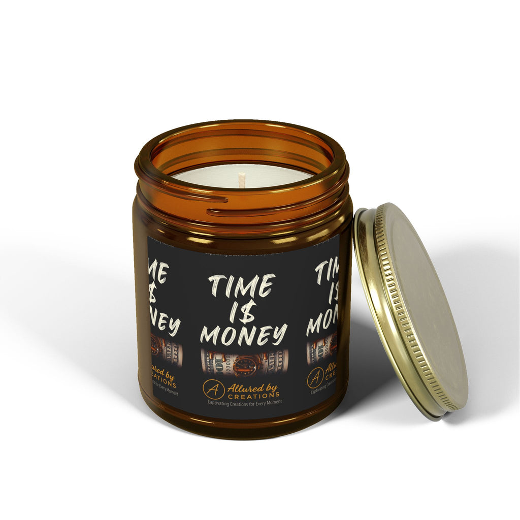 Time Is Money Candle 4oz/9oz - Coconut Apricot Soy Wax | Allured By Creations