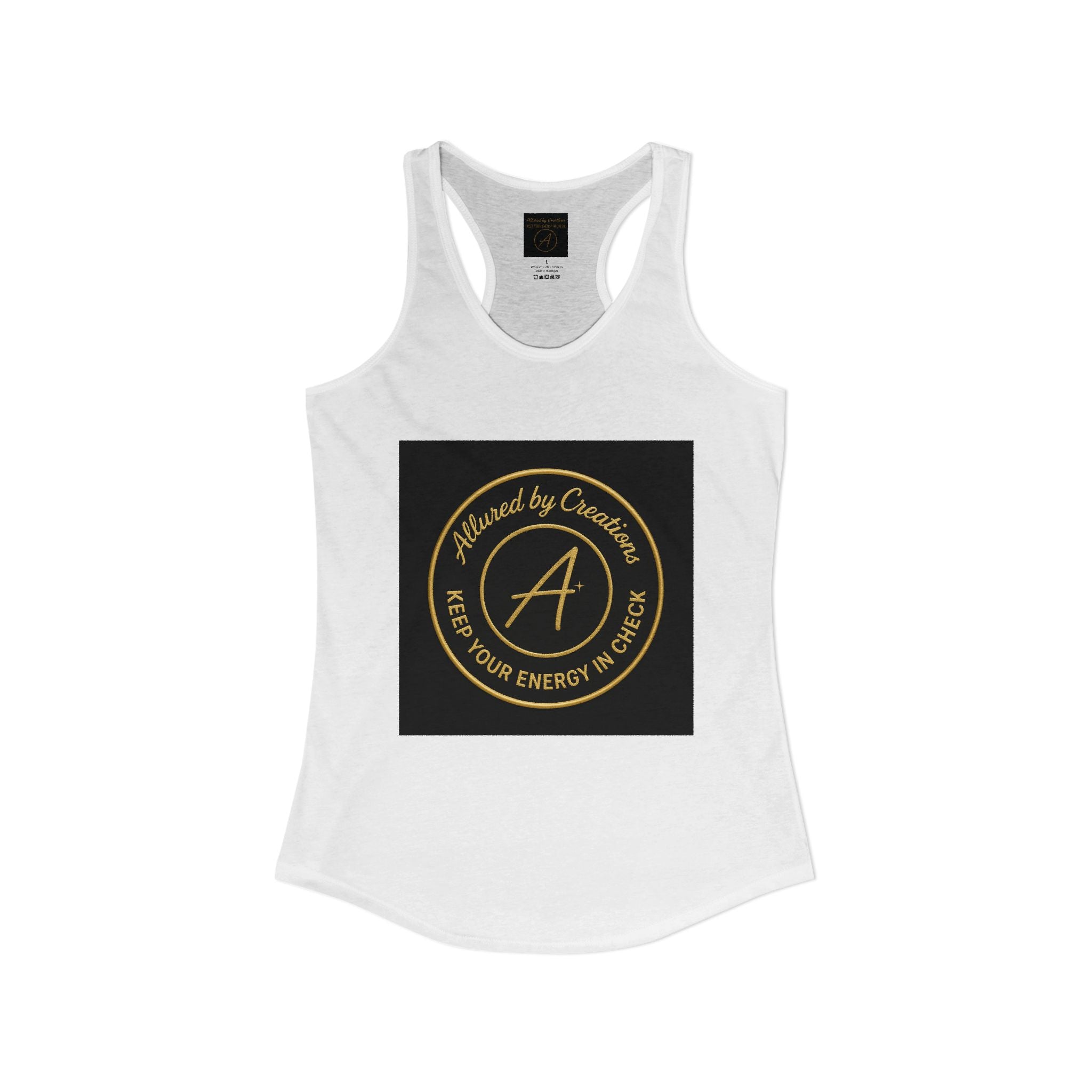 Keep Your Energy in Check Racerback Tank - Spiritual Apparel | Allured By Creations