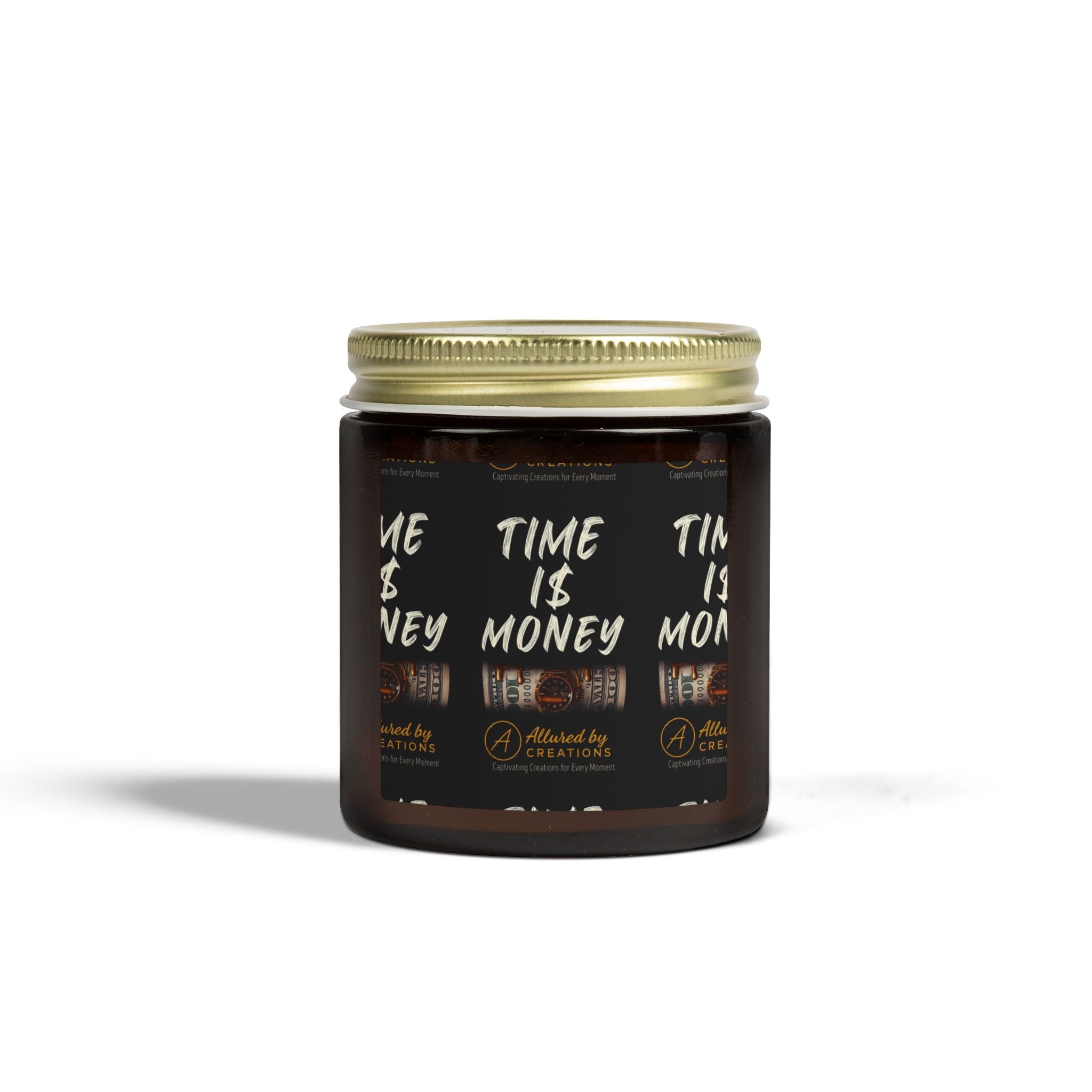 Time Is Money Candle 4oz/9oz - Coconut Apricot Soy Wax | Allured By Creations