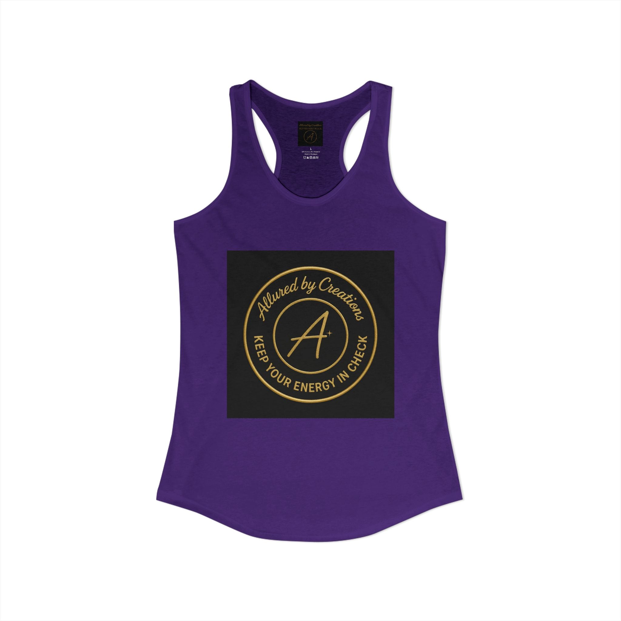 Keep Your Energy in Check Racerback Tank - Spiritual Apparel | Allured By Creations