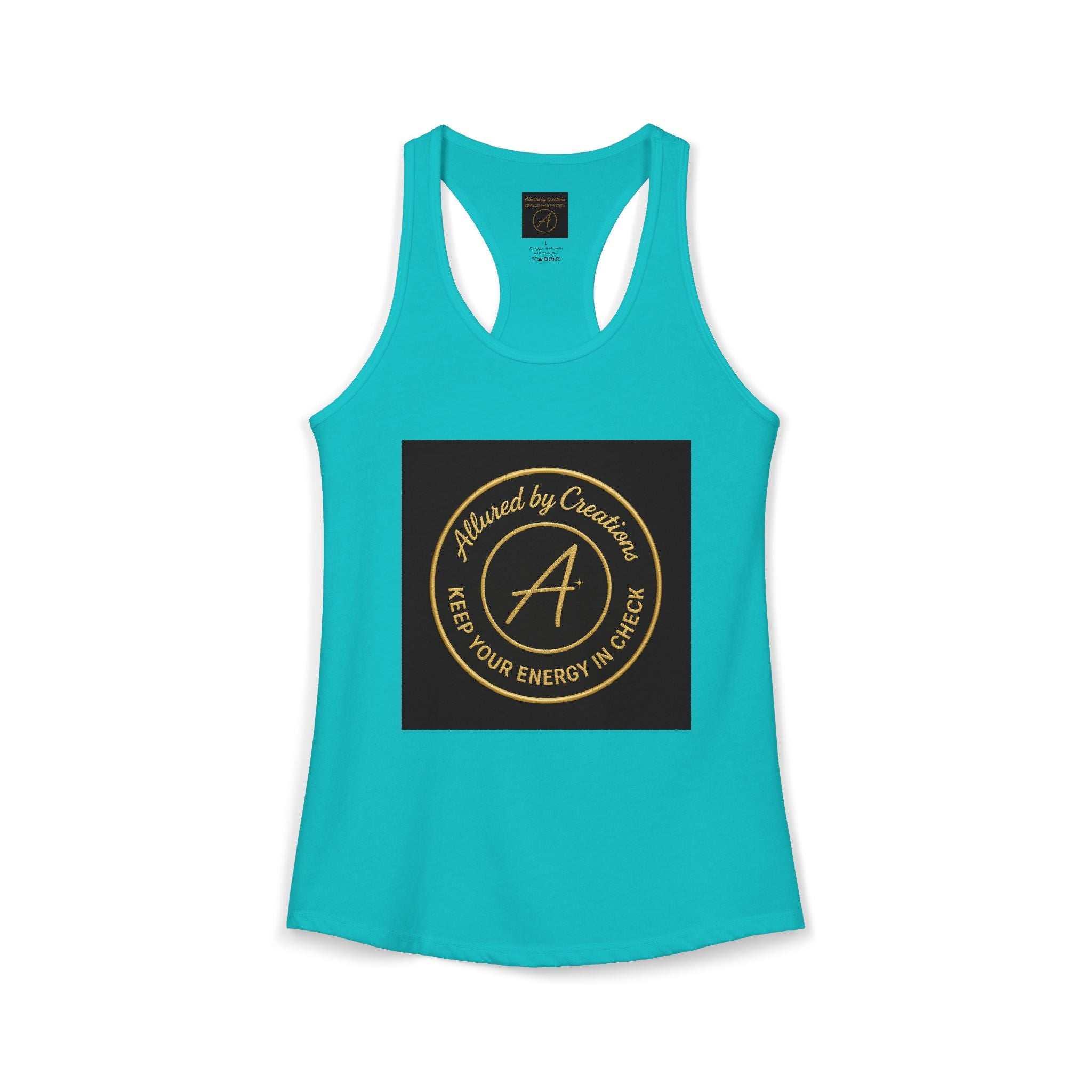 Keep Your Energy in Check Racerback Tank - Spiritual Apparel | Allured By Creations