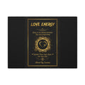Love Energy Canvas Wall Art - Gold Mandala Heart | Allured By Creations