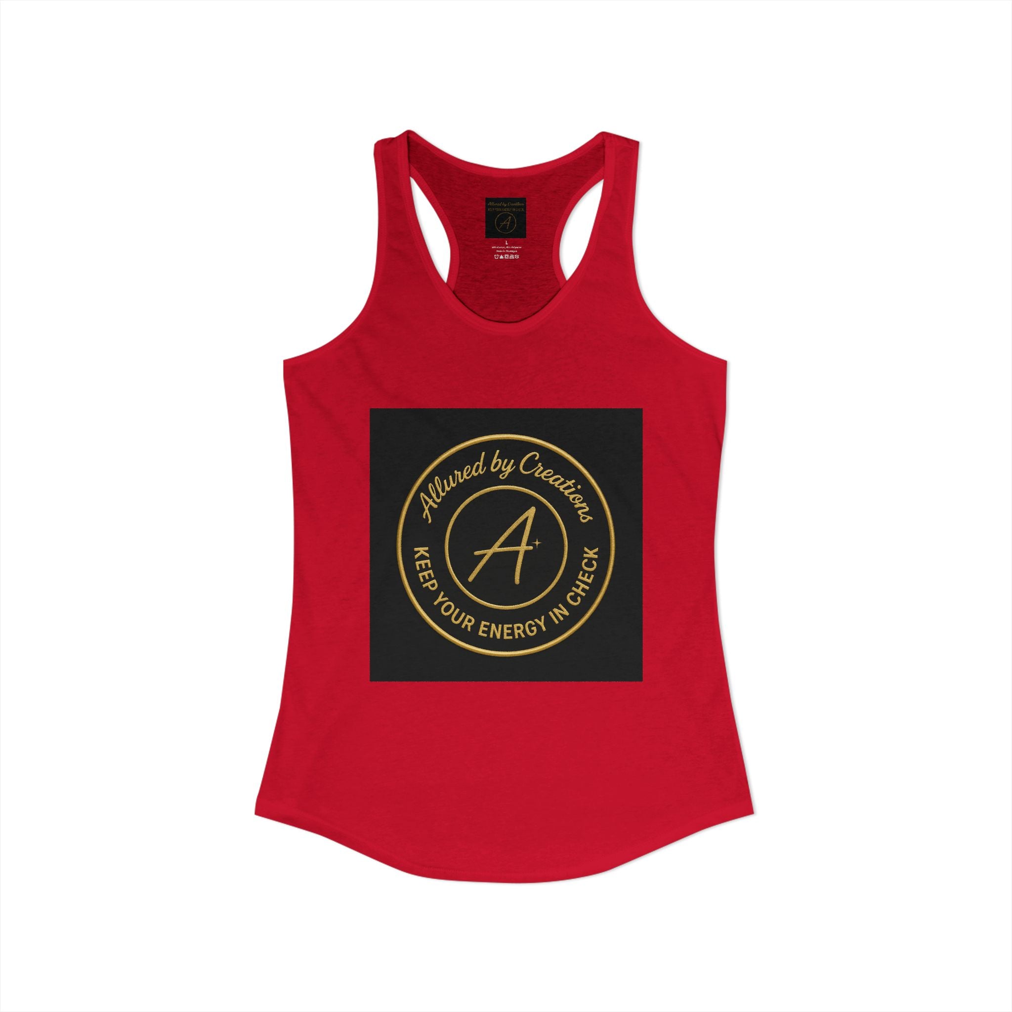 Keep Your Energy in Check Racerback Tank - Spiritual Apparel | Allured By Creations