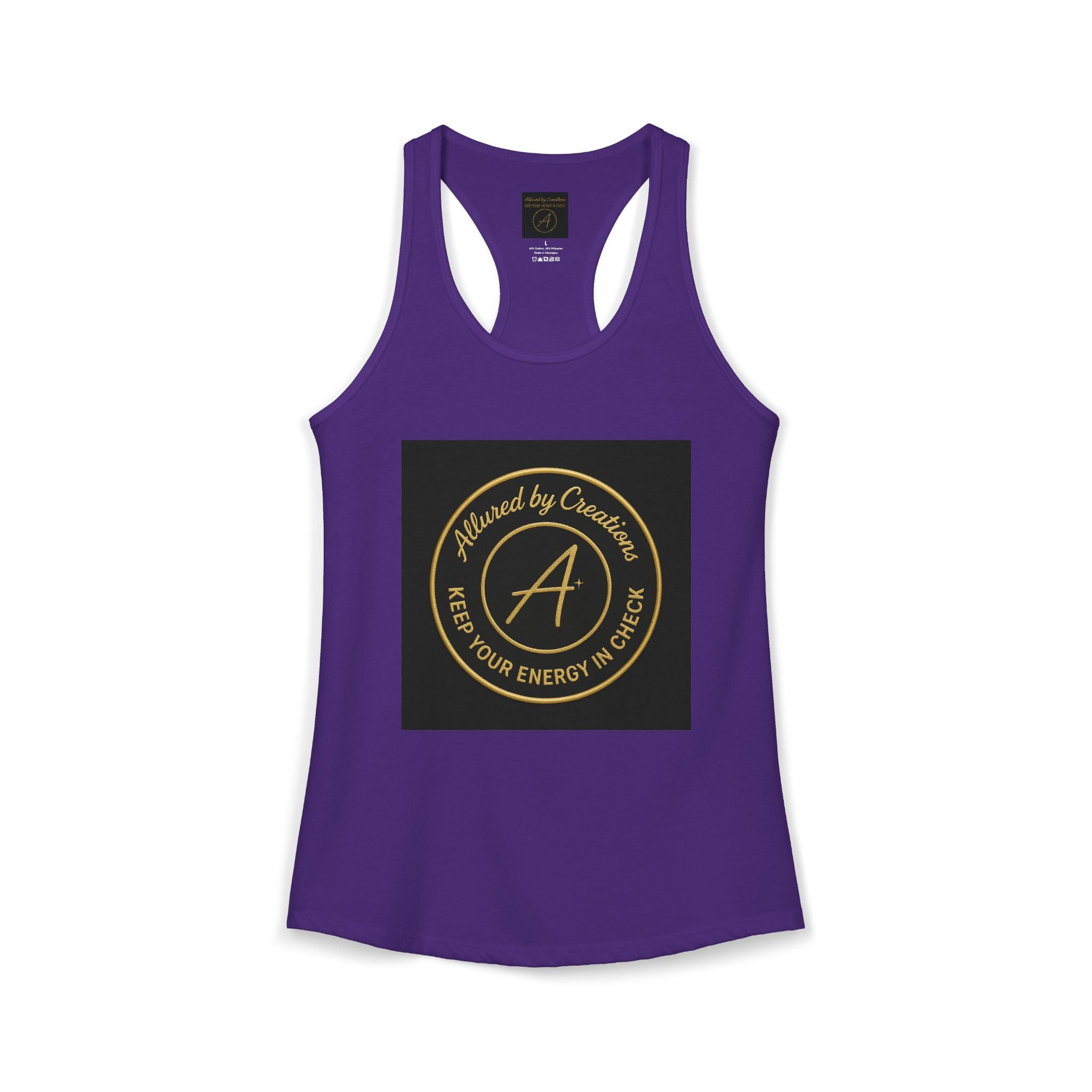 Keep Your Energy in Check Racerback Tank - Spiritual Apparel | Allured By Creations