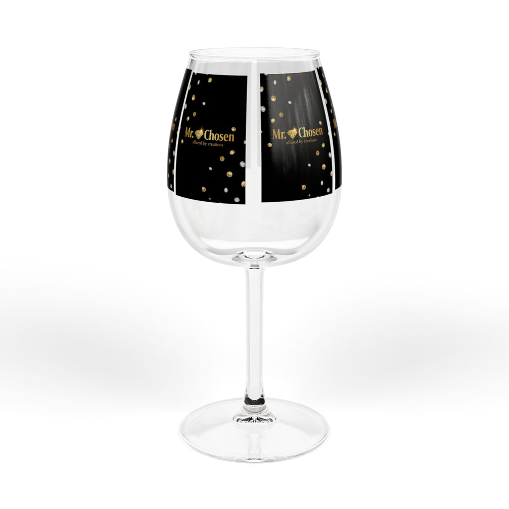 Mr Chosen — Luxury Gold & Diamond 12oz Wine Glass | Spiritual Celebration Stemware | Allured by Creations