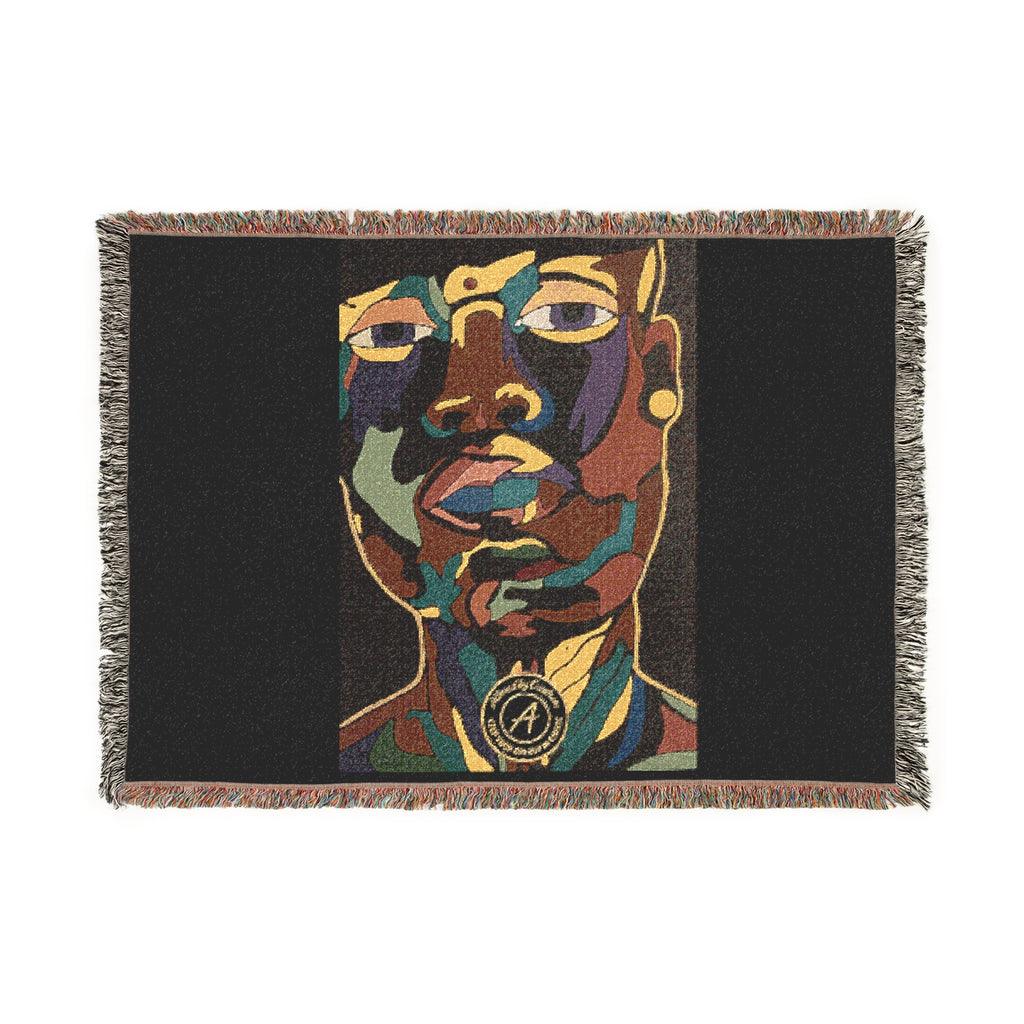 Uziel Protection Woven Blanket - Abstract Portrait Art | Allured By Creations