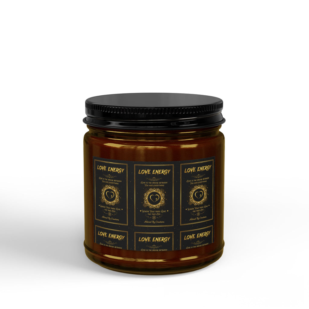 Love Energy Prayer Candle 9oz - Soy Wax Amber Jar | Allured By Creations