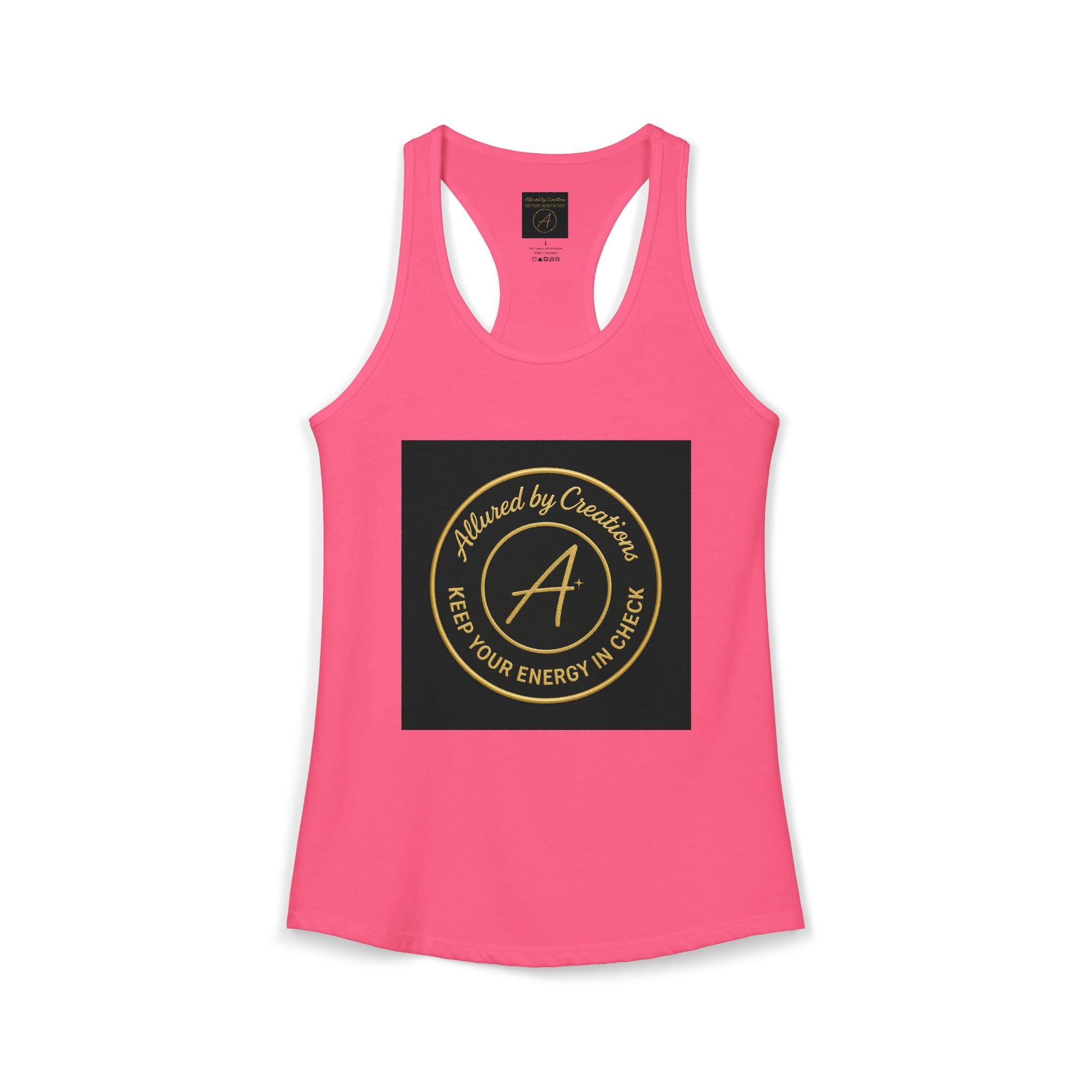 Keep Your Energy in Check Racerback Tank - Spiritual Apparel | Allured By Creations
