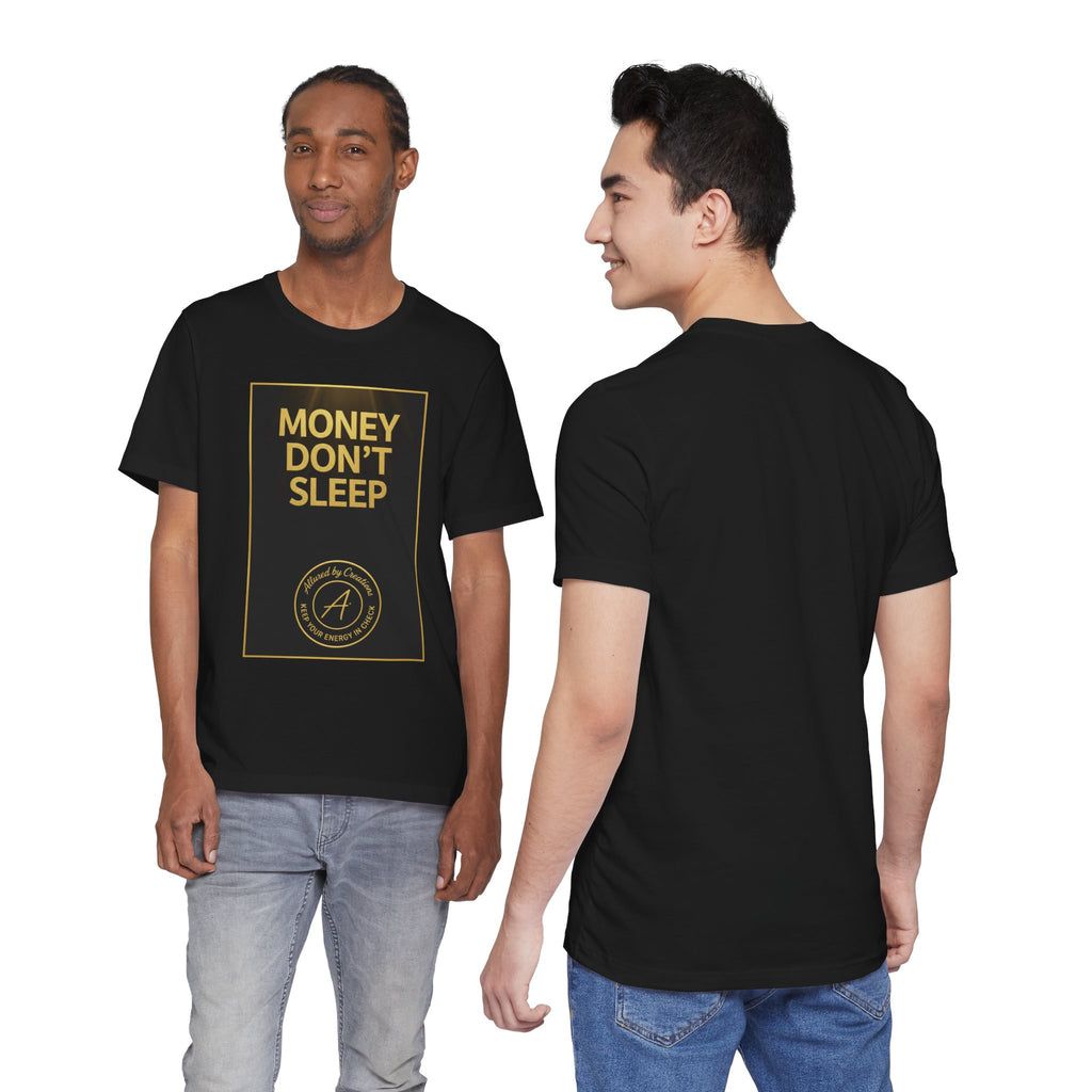 Money Don't Sleep T-Shirt - Motivational Hustle Tee | Allured By Creations