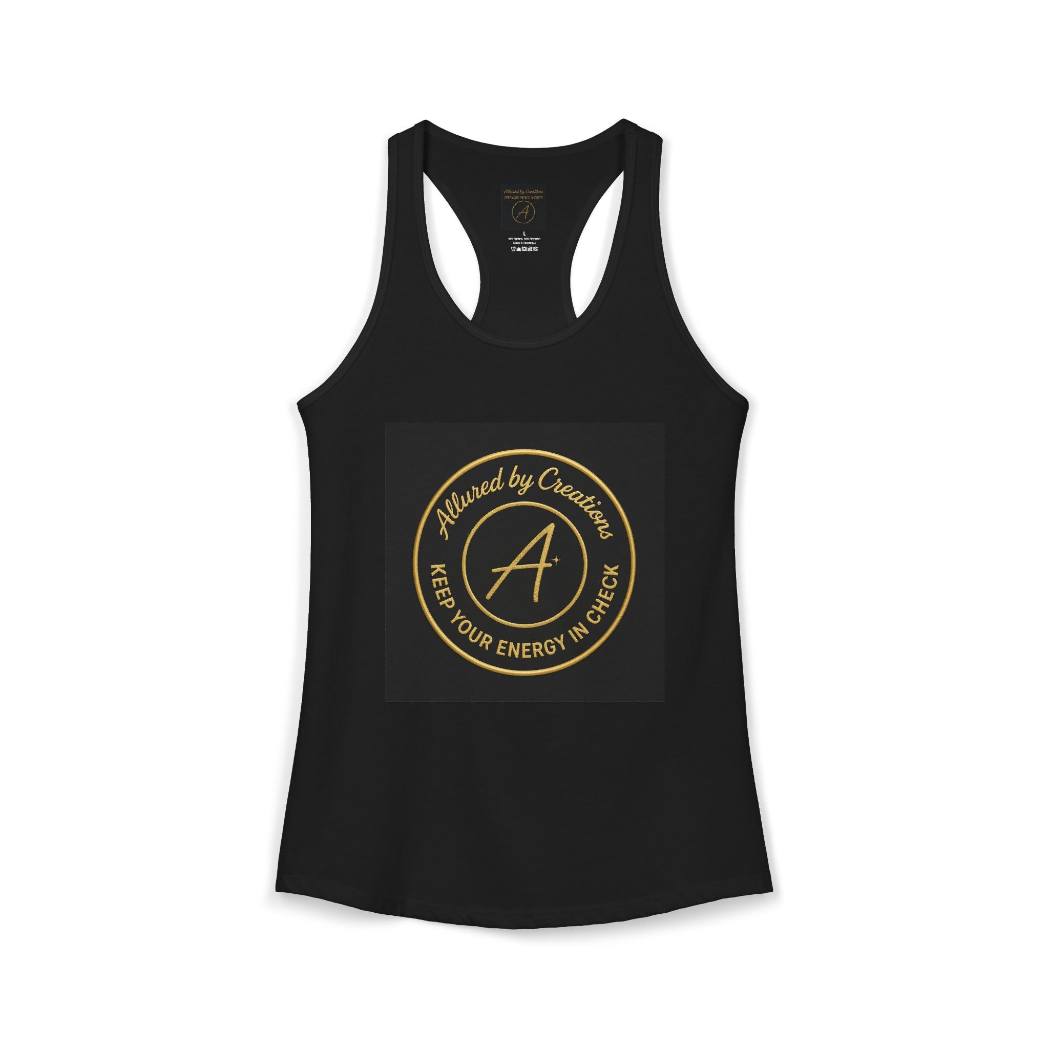 Keep Your Energy in Check Racerback Tank - Spiritual Apparel | Allured By Creations