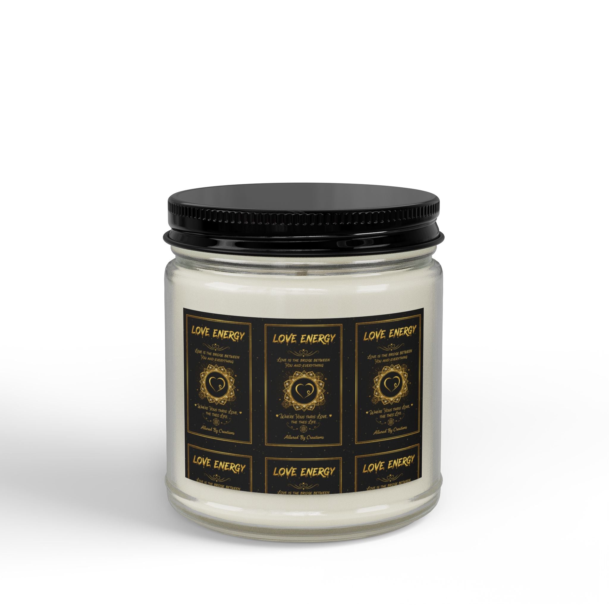 Love Energy Prayer Candle 9oz - Soy Wax Amber Jar | Allured By Creations