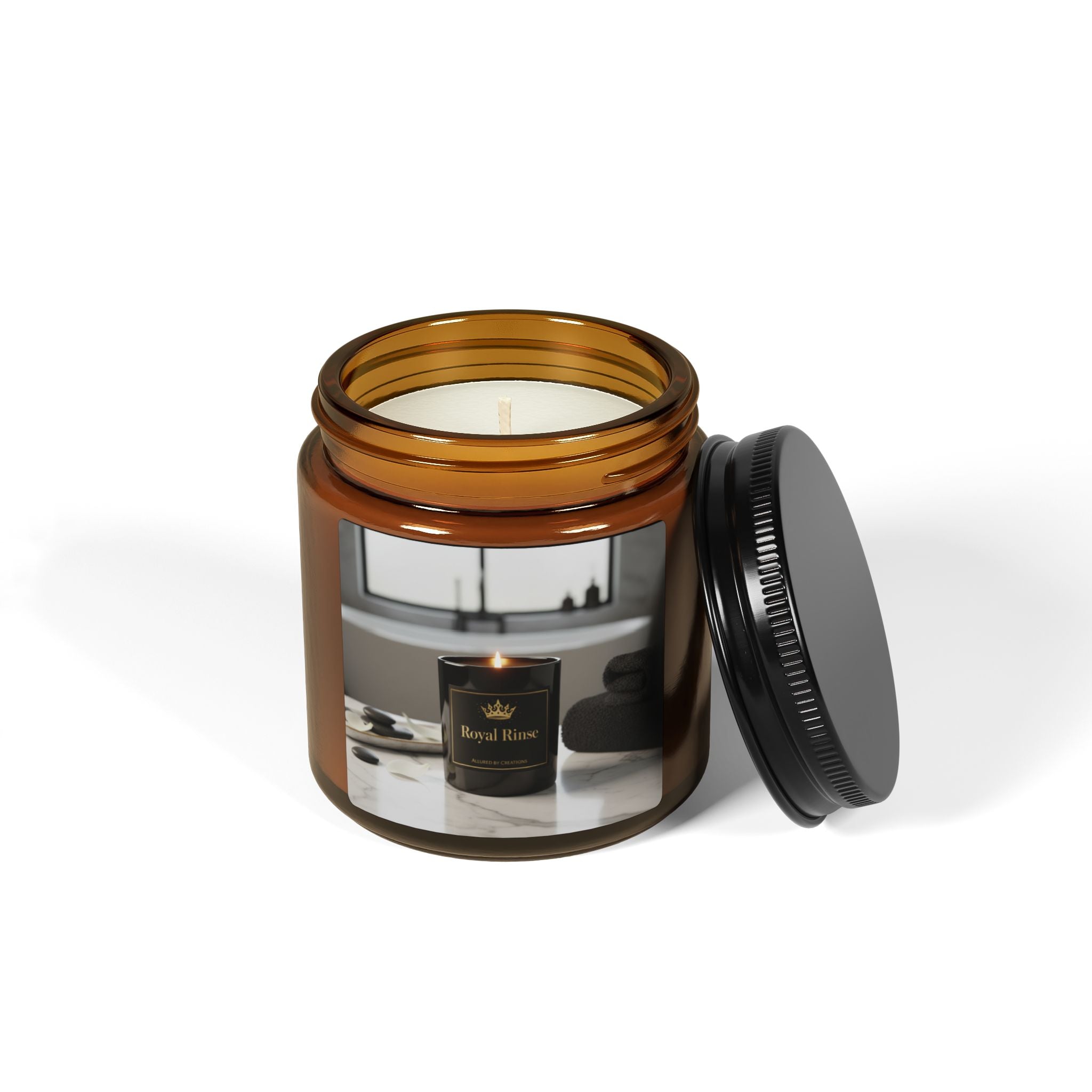 Amber Jar Soy Candle — Transform Your Space Into a Sanctuary of Serenity