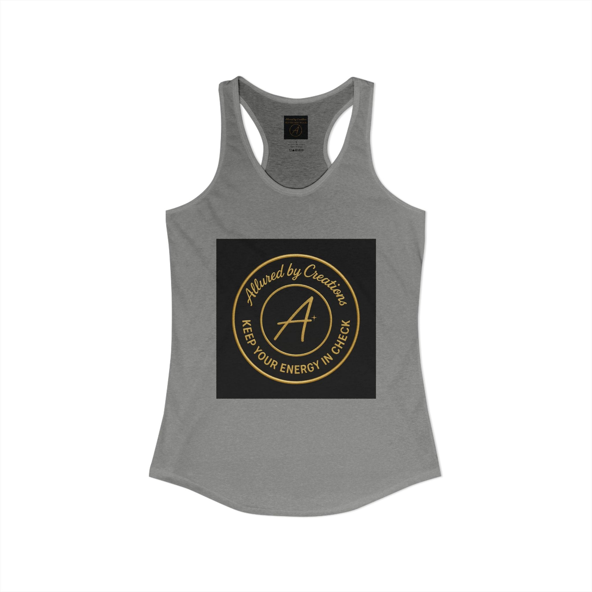 Keep Your Energy in Check Racerback Tank - Spiritual Apparel | Allured By Creations