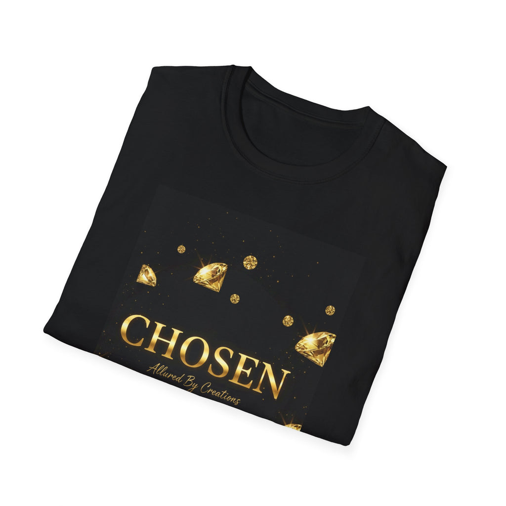 MS Chosen — Gold Foil Graphic T-Shirt | Premium Faith-Inspired Apparel with allured by creation signature