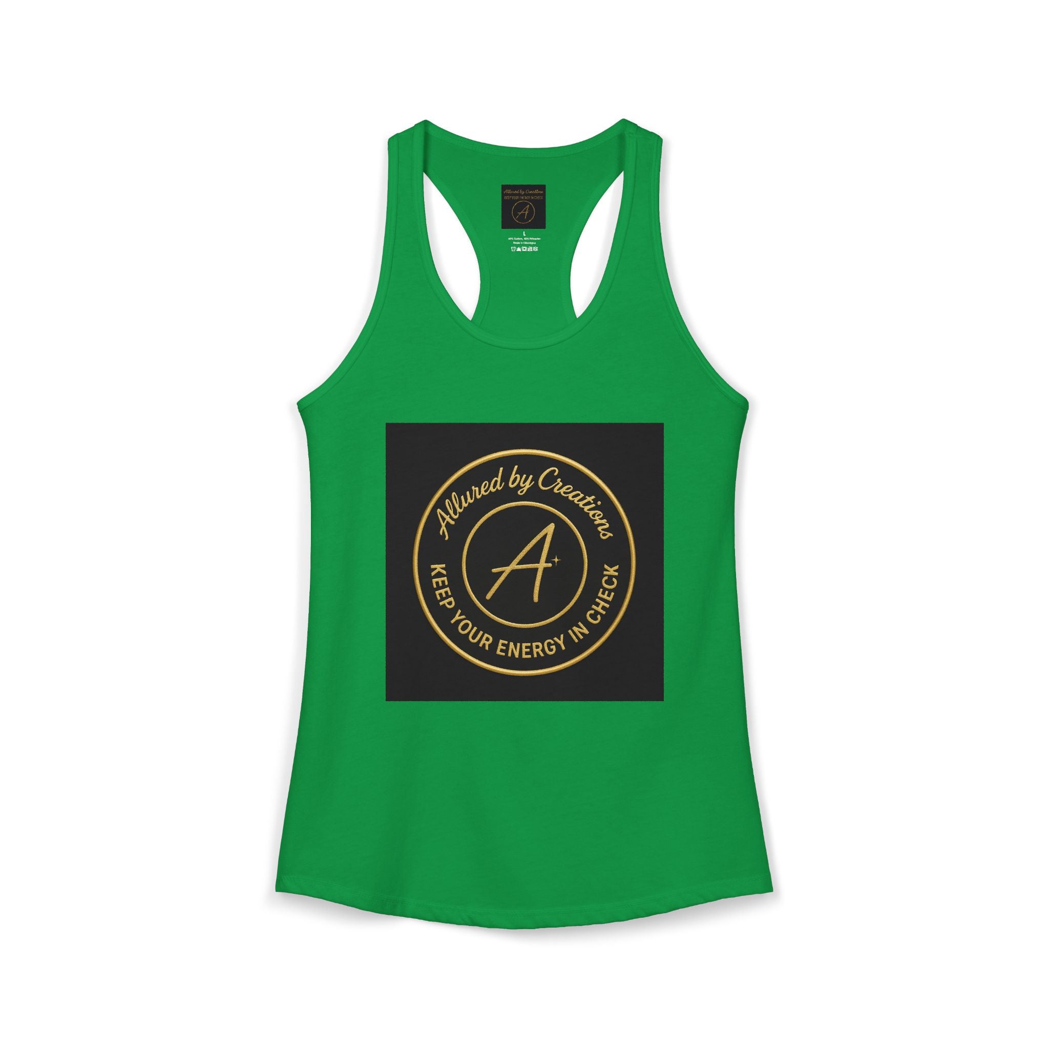 Keep Your Energy in Check Racerback Tank - Spiritual Apparel | Allured By Creations