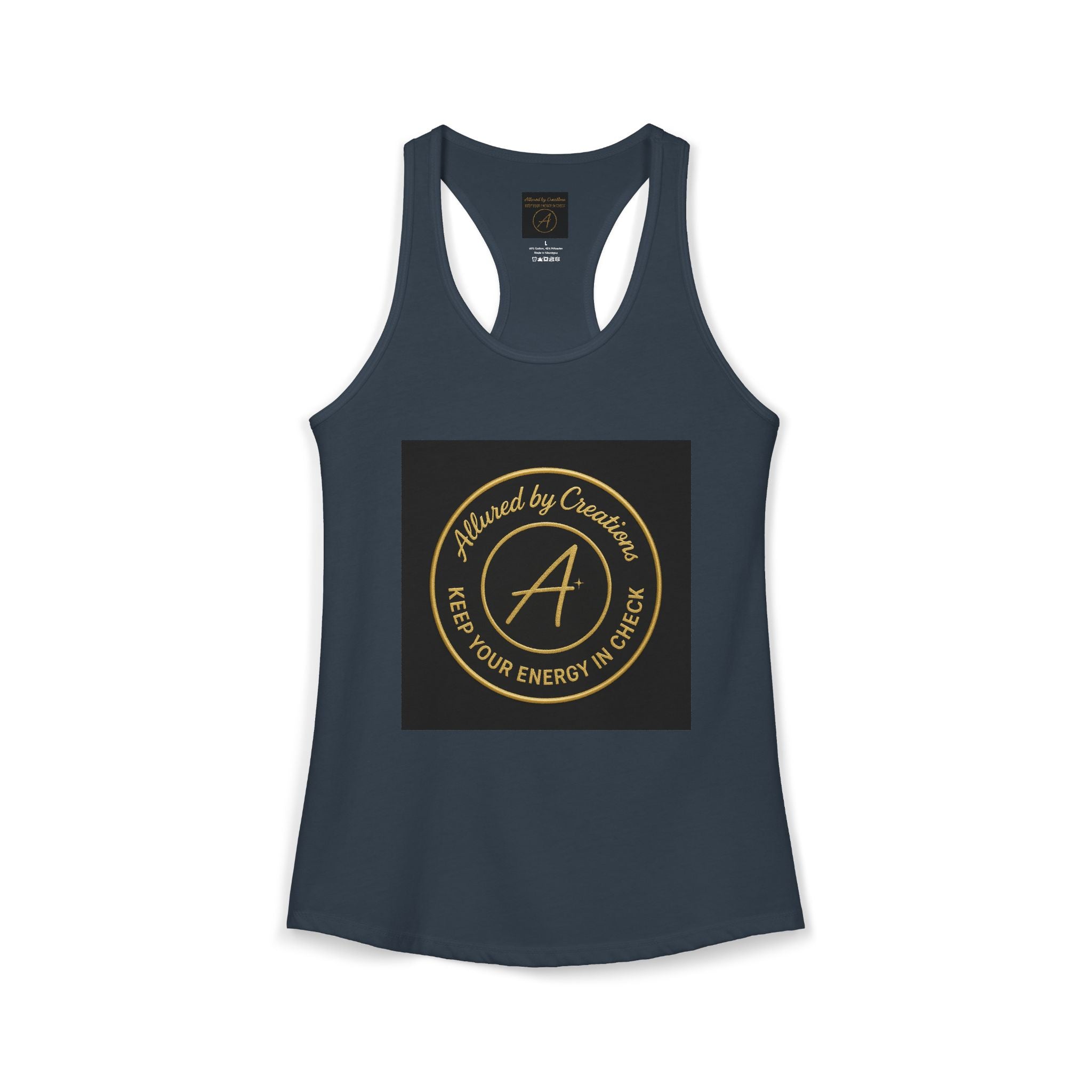 Keep Your Energy in Check Racerback Tank - Spiritual Apparel | Allured By Creations