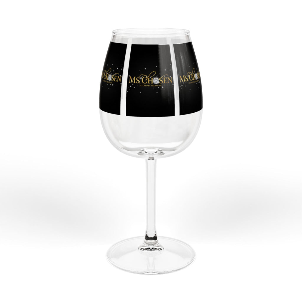 Ms Chosen — Luxury Gold & Diamond 12oz Wine Glass | Spiritual Celebration Stemware | Allured by Creations