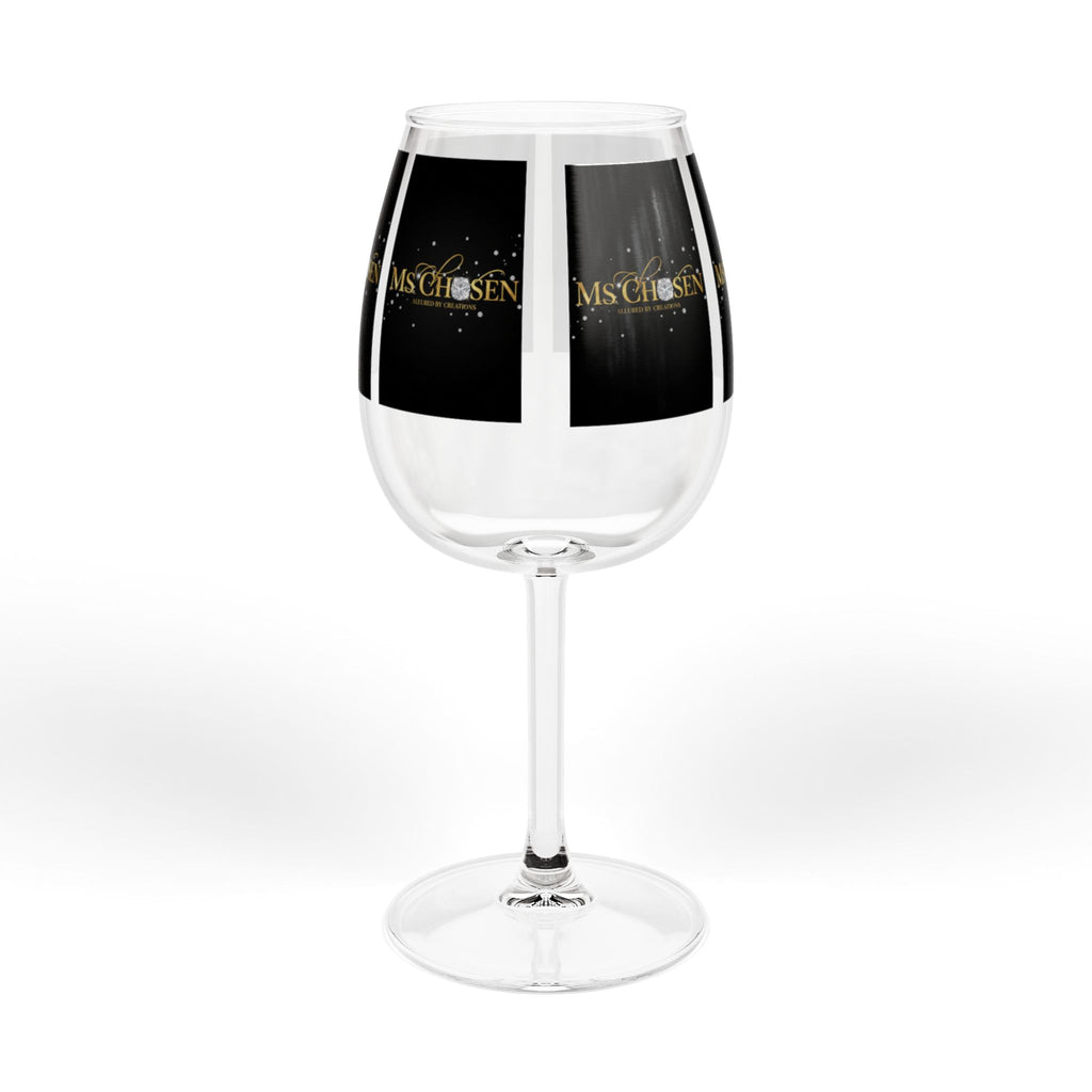 Ms Chosen — Luxury Gold & Diamond 12oz Wine Glass | Spiritual Celebration Stemware | Allured by Creations