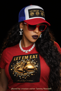 Let Them Eat Gold Glitter Luxury Hat | Allured By Creations