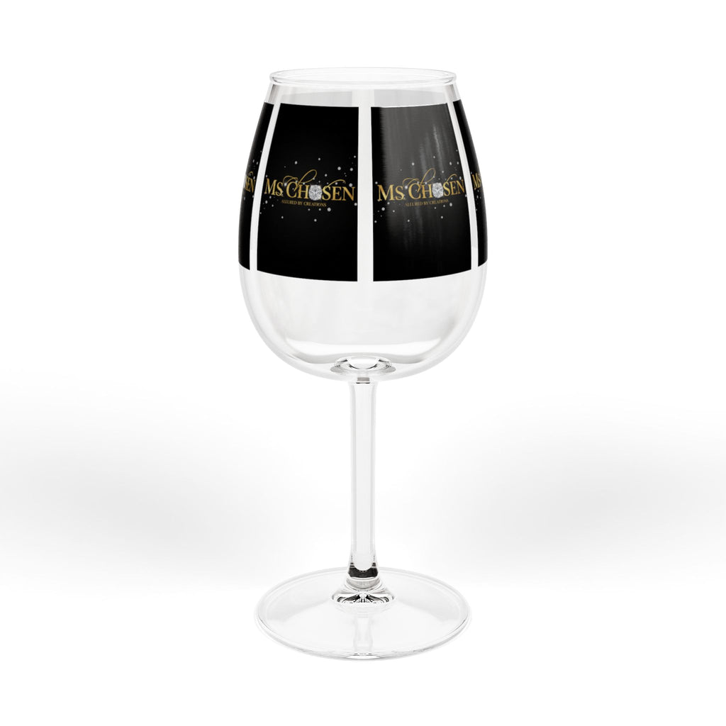 Ms Chosen — Luxury Gold & Diamond 12oz Wine Glass | Spiritual Celebration Stemware | Allured by Creations