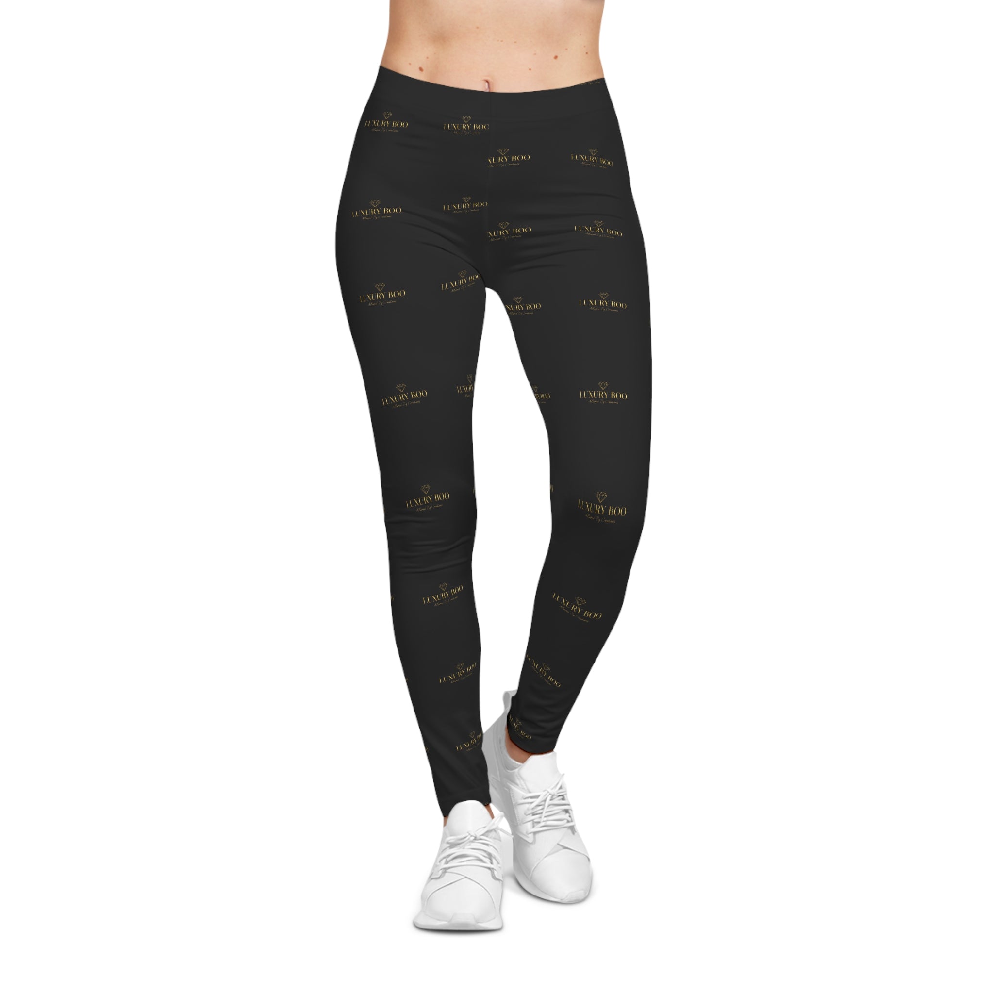 Luxury Boo Black & Gold Leggings | Own Every Moment