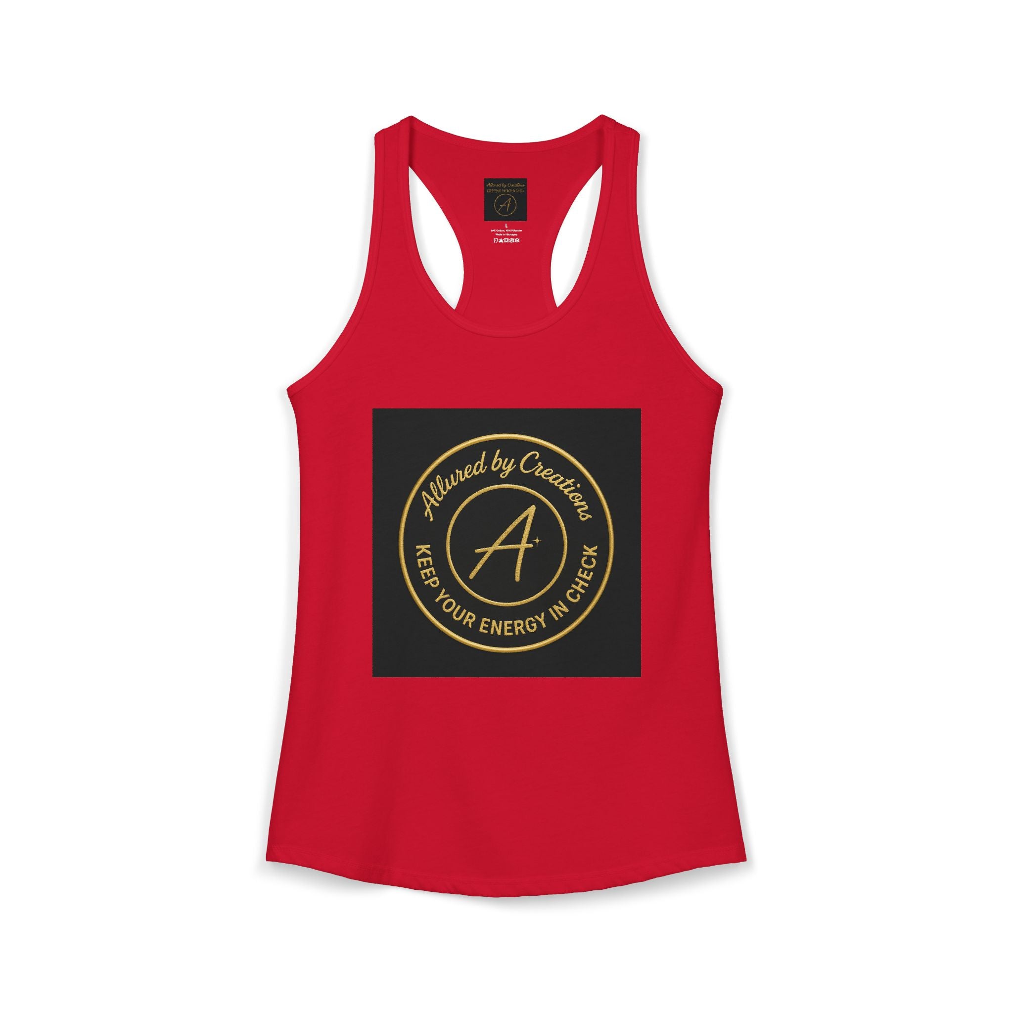 Keep Your Energy in Check Racerback Tank - Spiritual Apparel | Allured By Creations