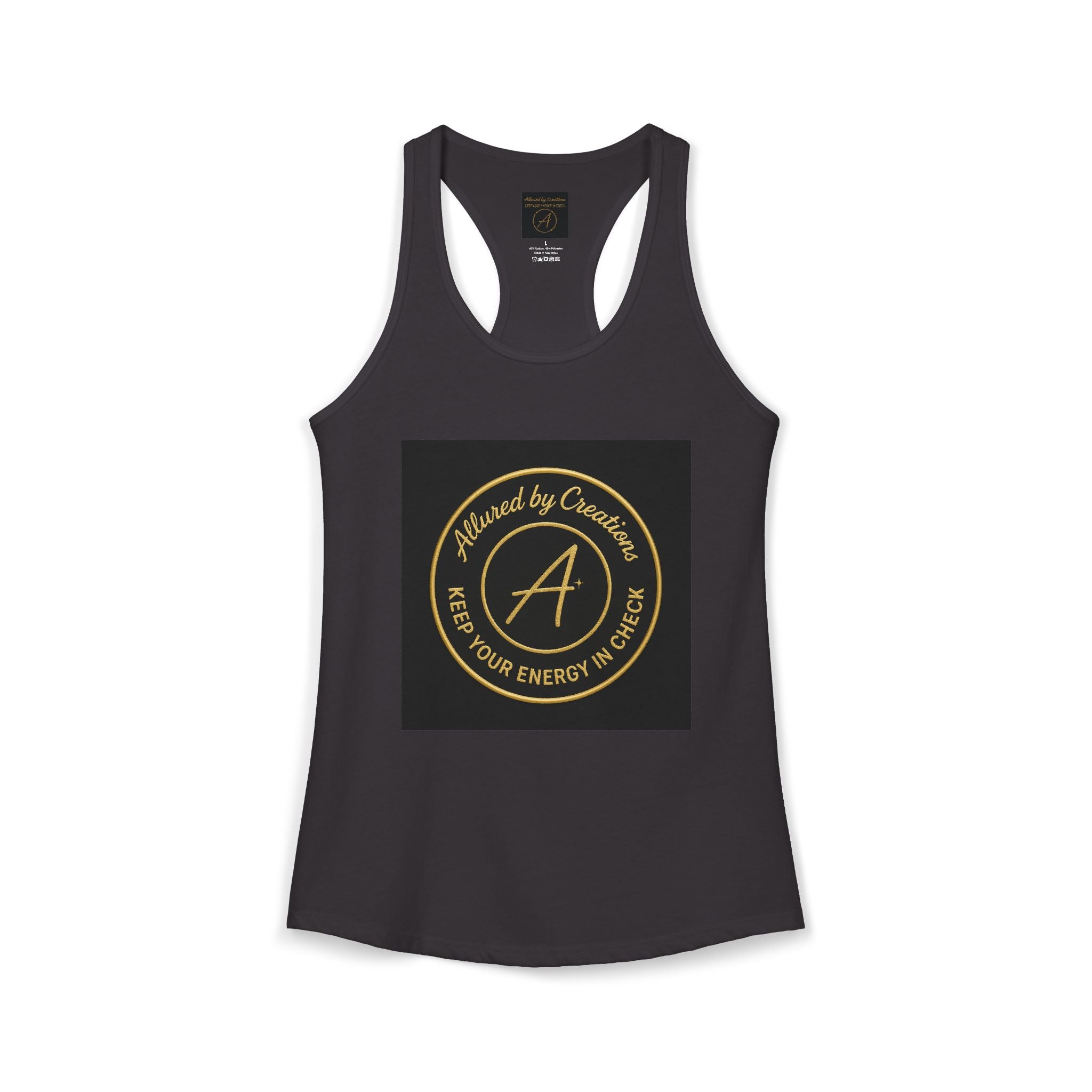Keep Your Energy in Check Racerback Tank - Spiritual Apparel | Allured By Creations