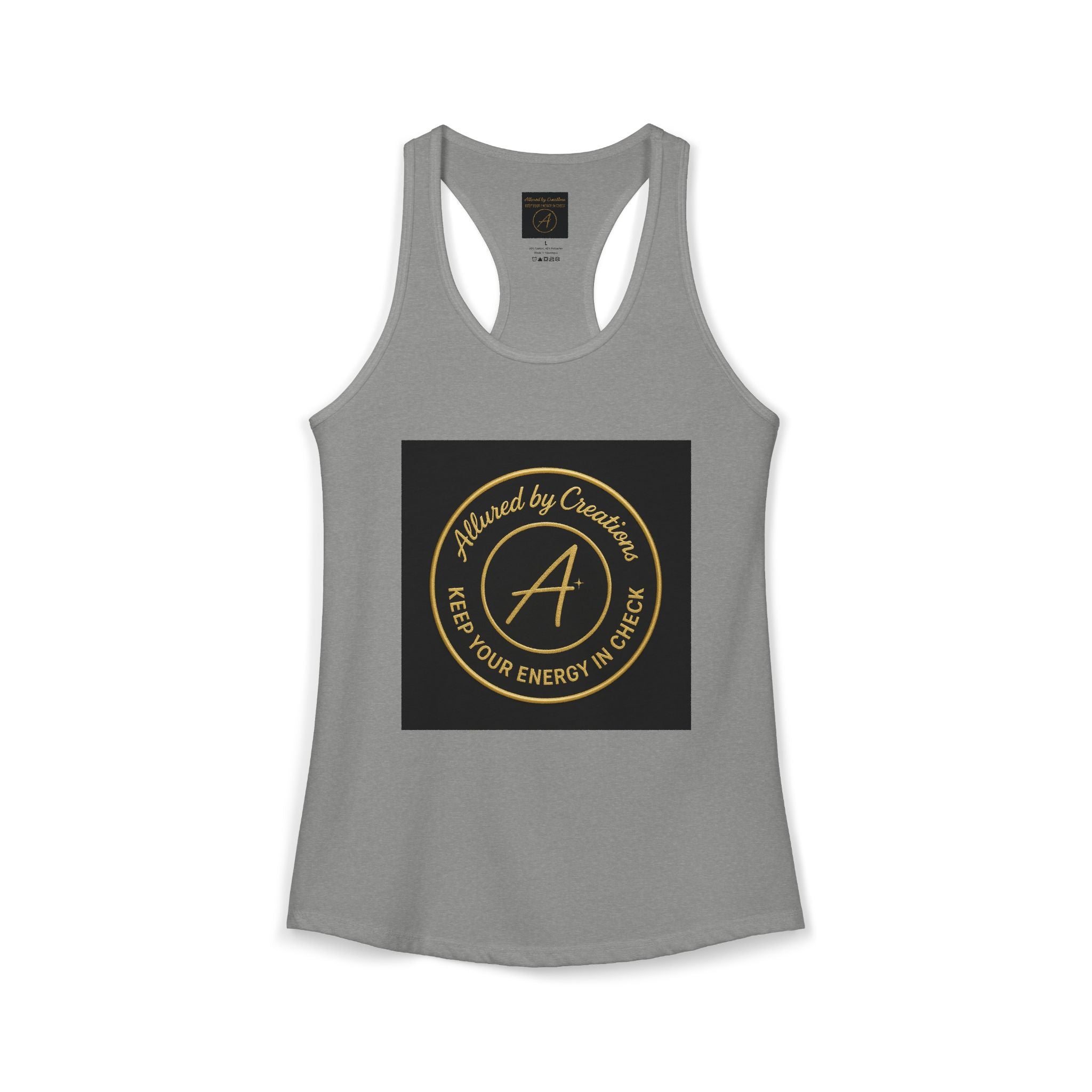 Keep Your Energy in Check Racerback Tank - Spiritual Apparel | Allured By Creations