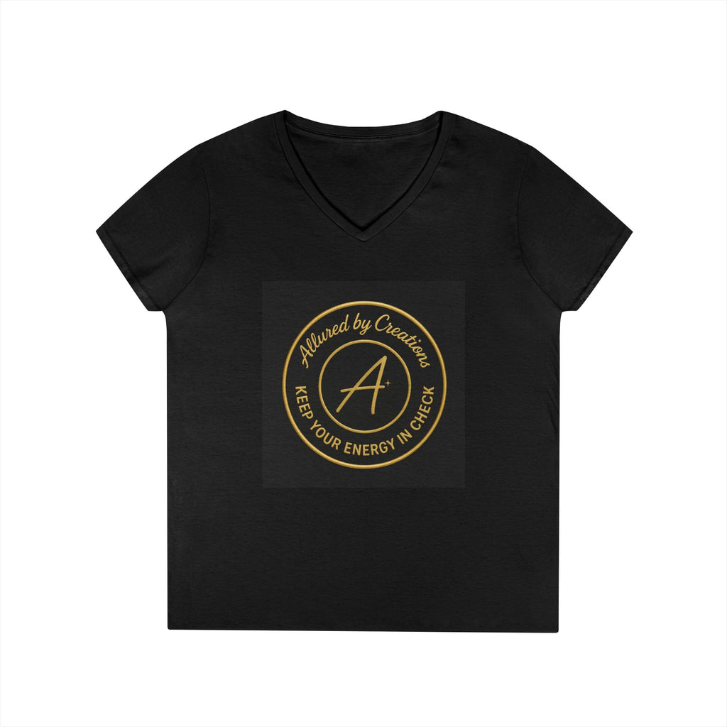 Allured by Creations Black Signature V-Neck Tee