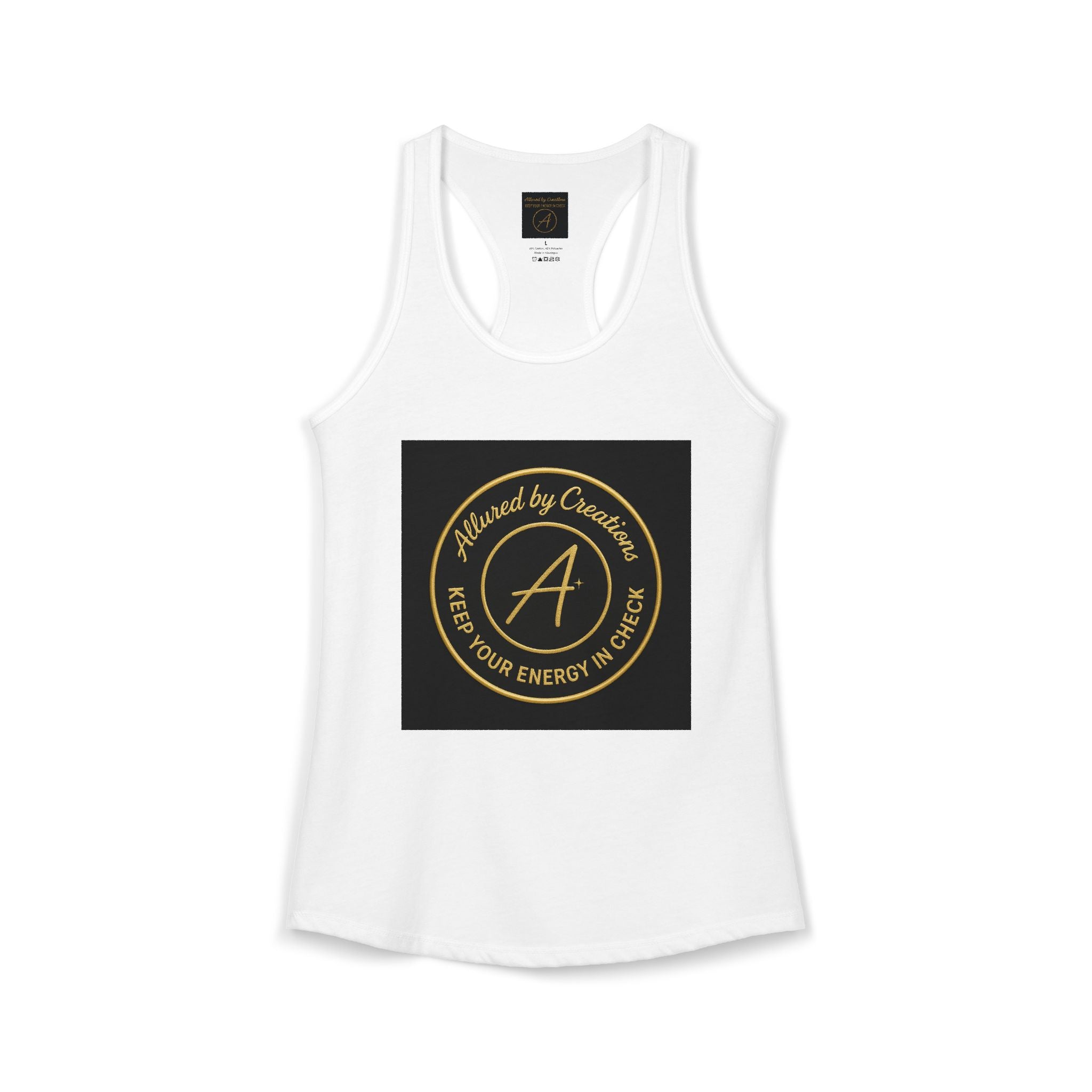 Keep Your Energy in Check Racerback Tank - Spiritual Apparel | Allured By Creations