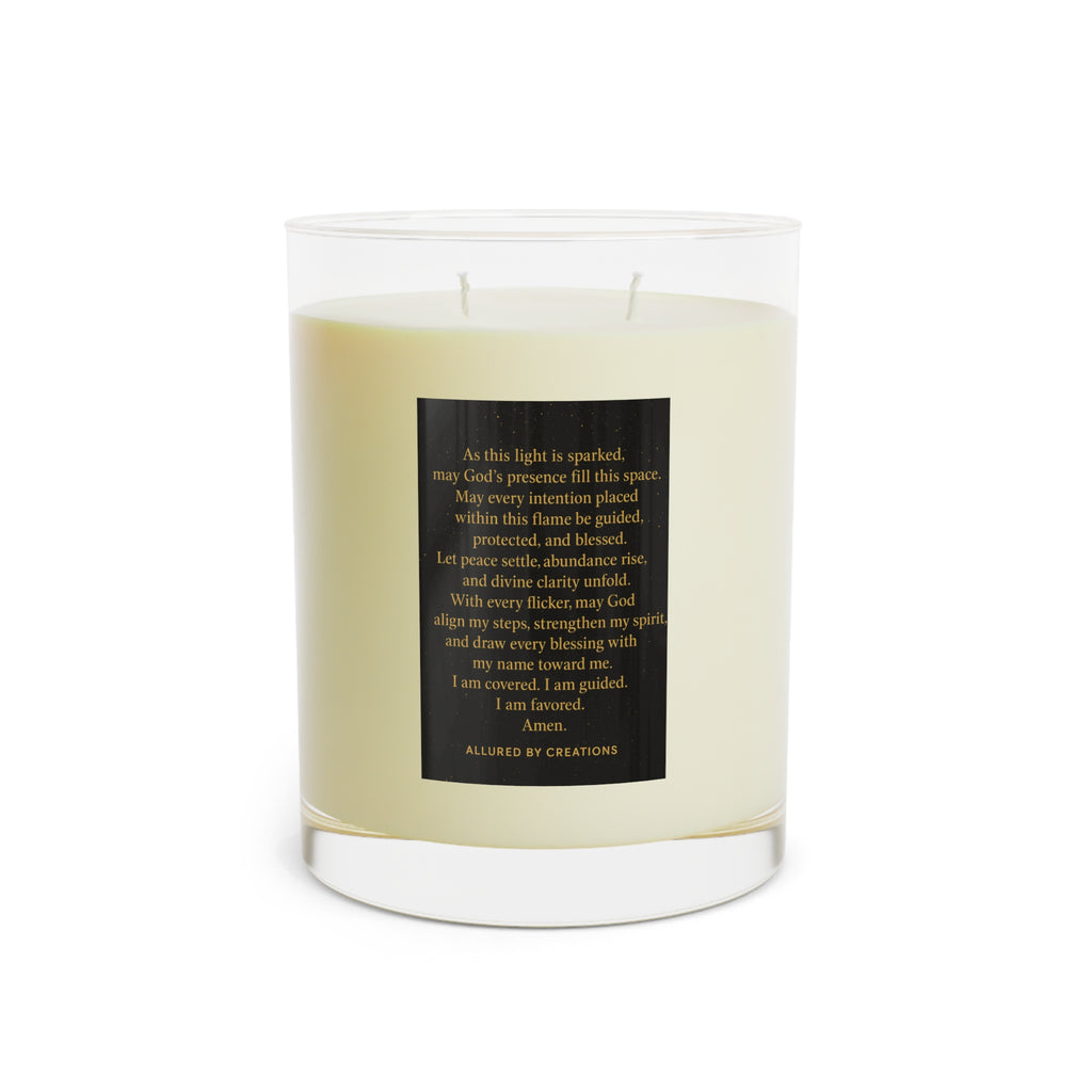 Prayerful Scented Candle 11oz - Inspirational Prayer Soy Wax | Allured By Creations