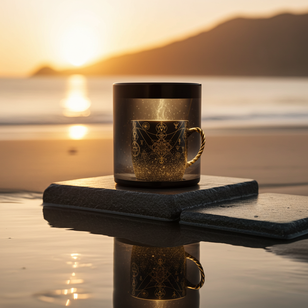 Divine Alchemy Luxury Mug - Gold Mystical Coffee Cup 11oz/15oz | Allured By Creations