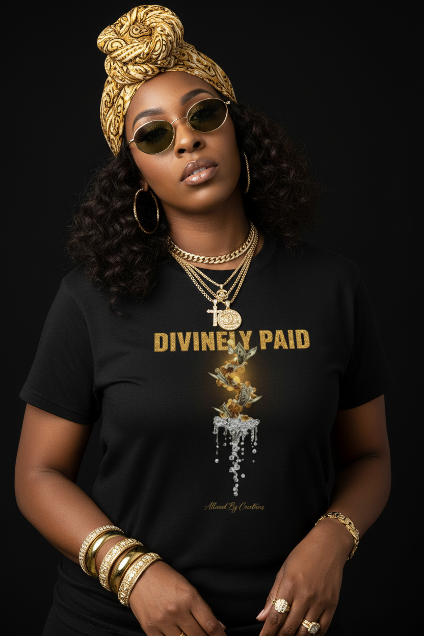 UNISEX Divinely Paid Graphic Tee by Allured by Creations