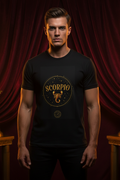 Scorpio Zodiac T-Shirt — Gold Scorpion Astrology Tee