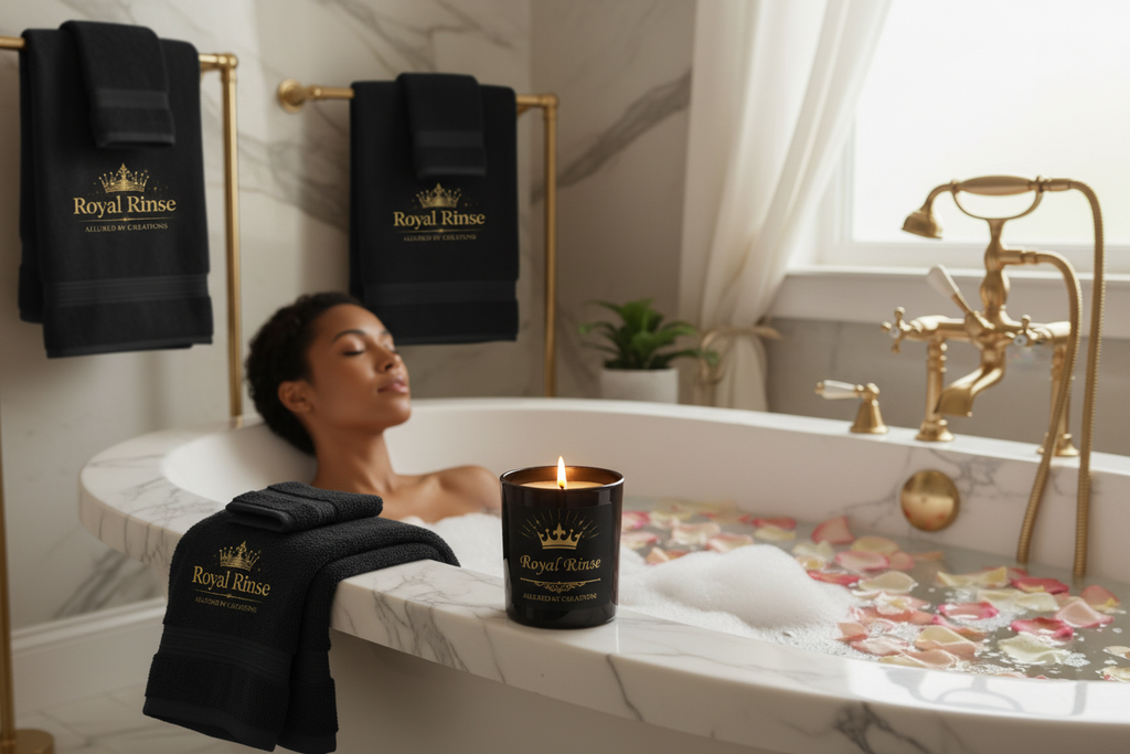 Royal Rinse Luxury Candle — Elevate Your Bath to Divine Indulgence