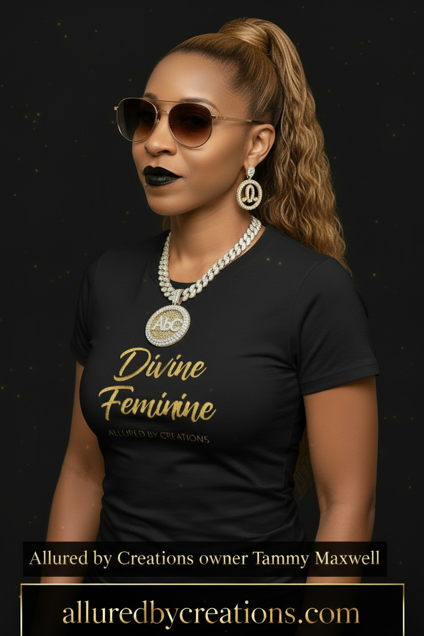Divine Feminine Luxury Tee - Premium Spiritual Empowerment T-Shirt