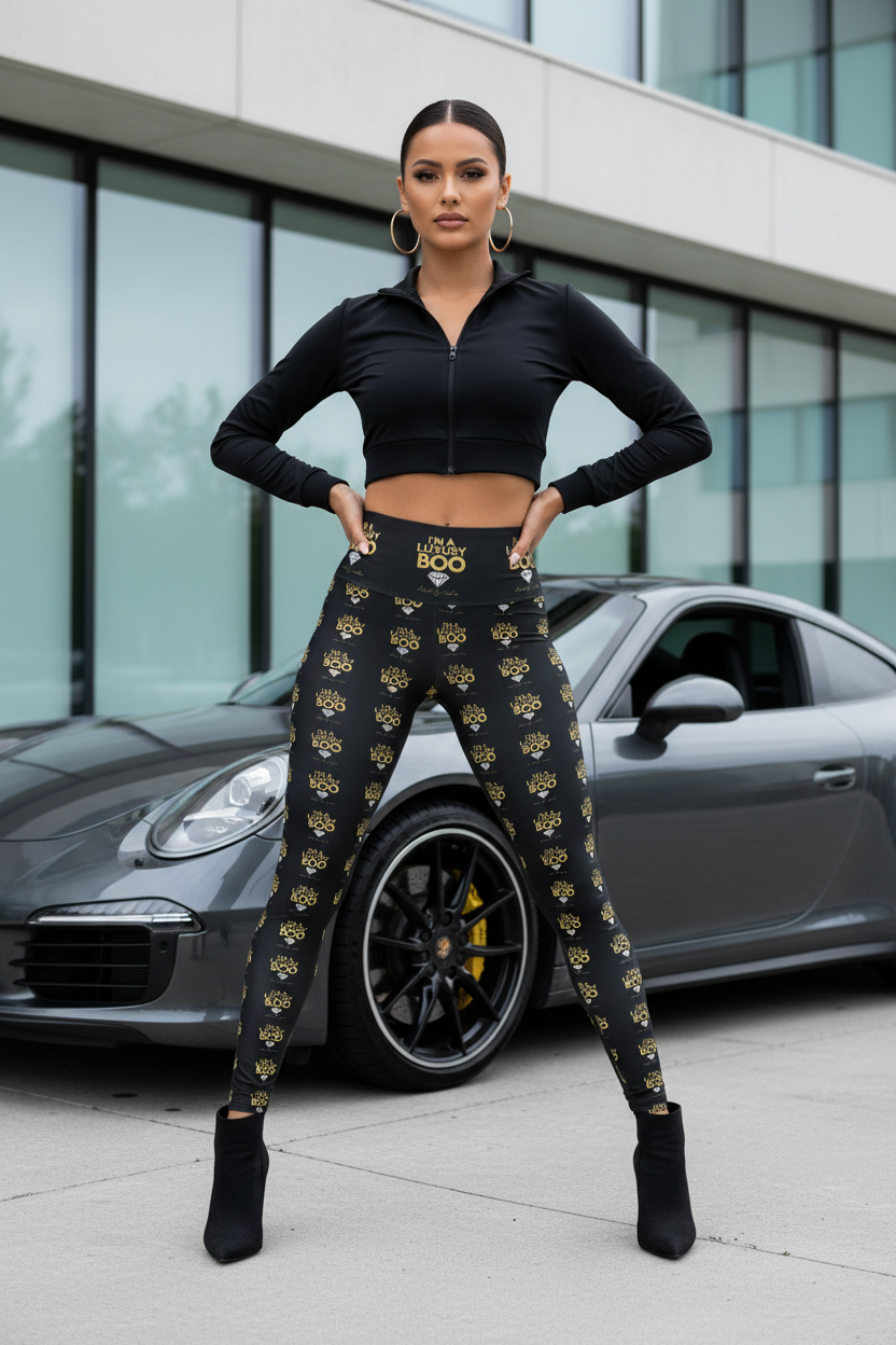 I'm a Luxury Boo High-Waist Leggings | Confidence in Every Step